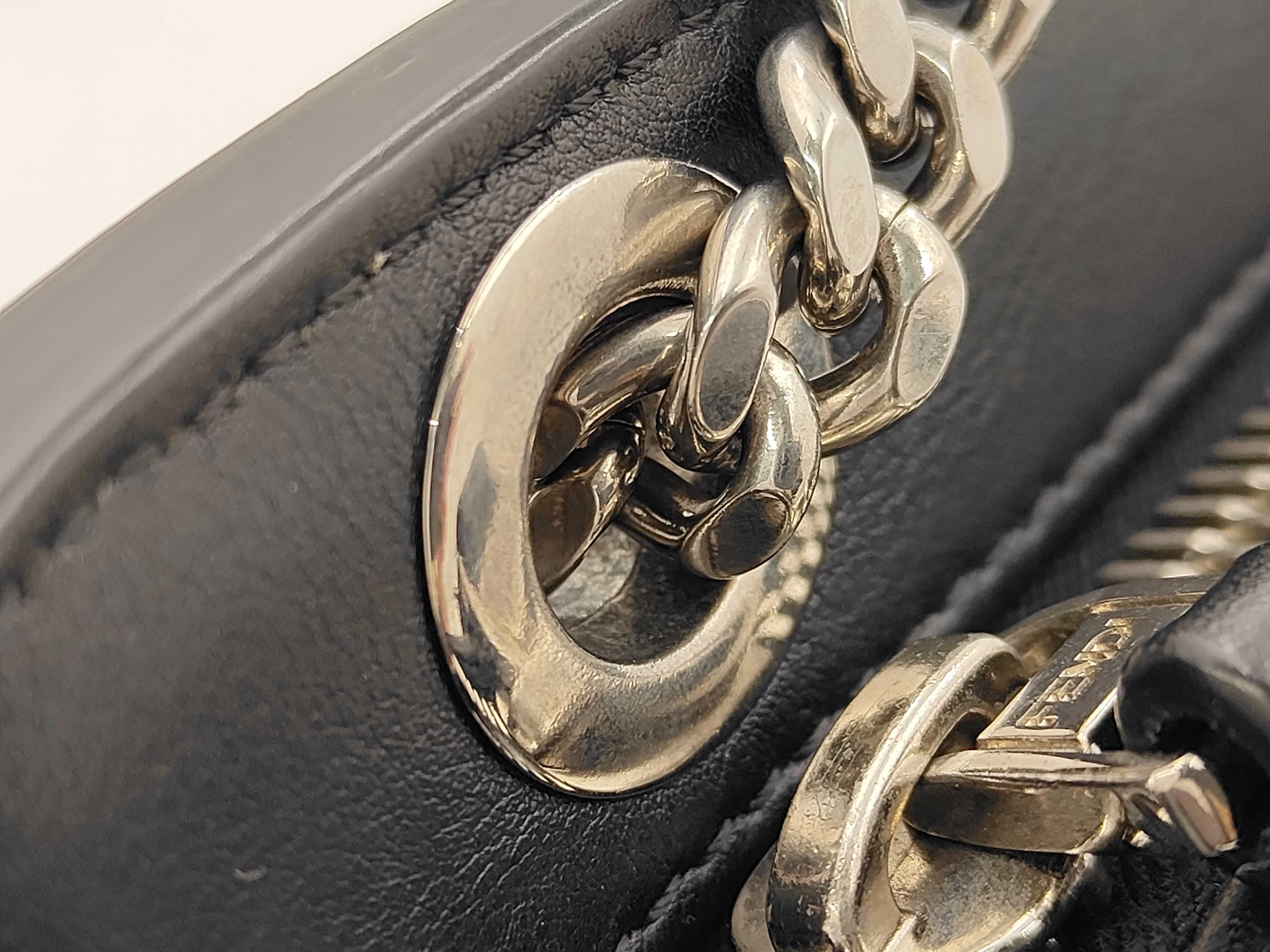 com Multicolor Black Leather Shoulder Bag — view 9