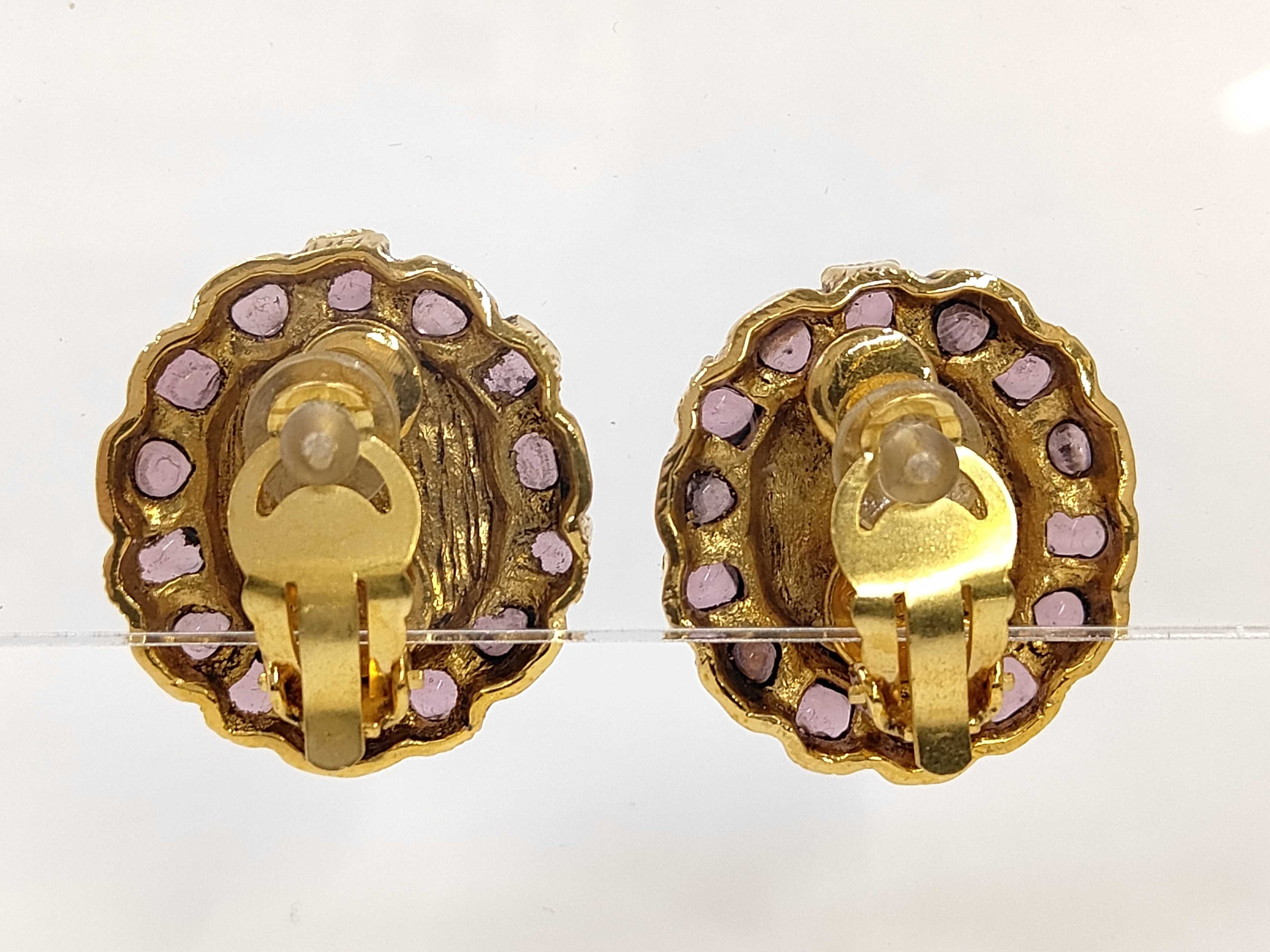 Blue Earrings Gripoix Box Earrings — view 2