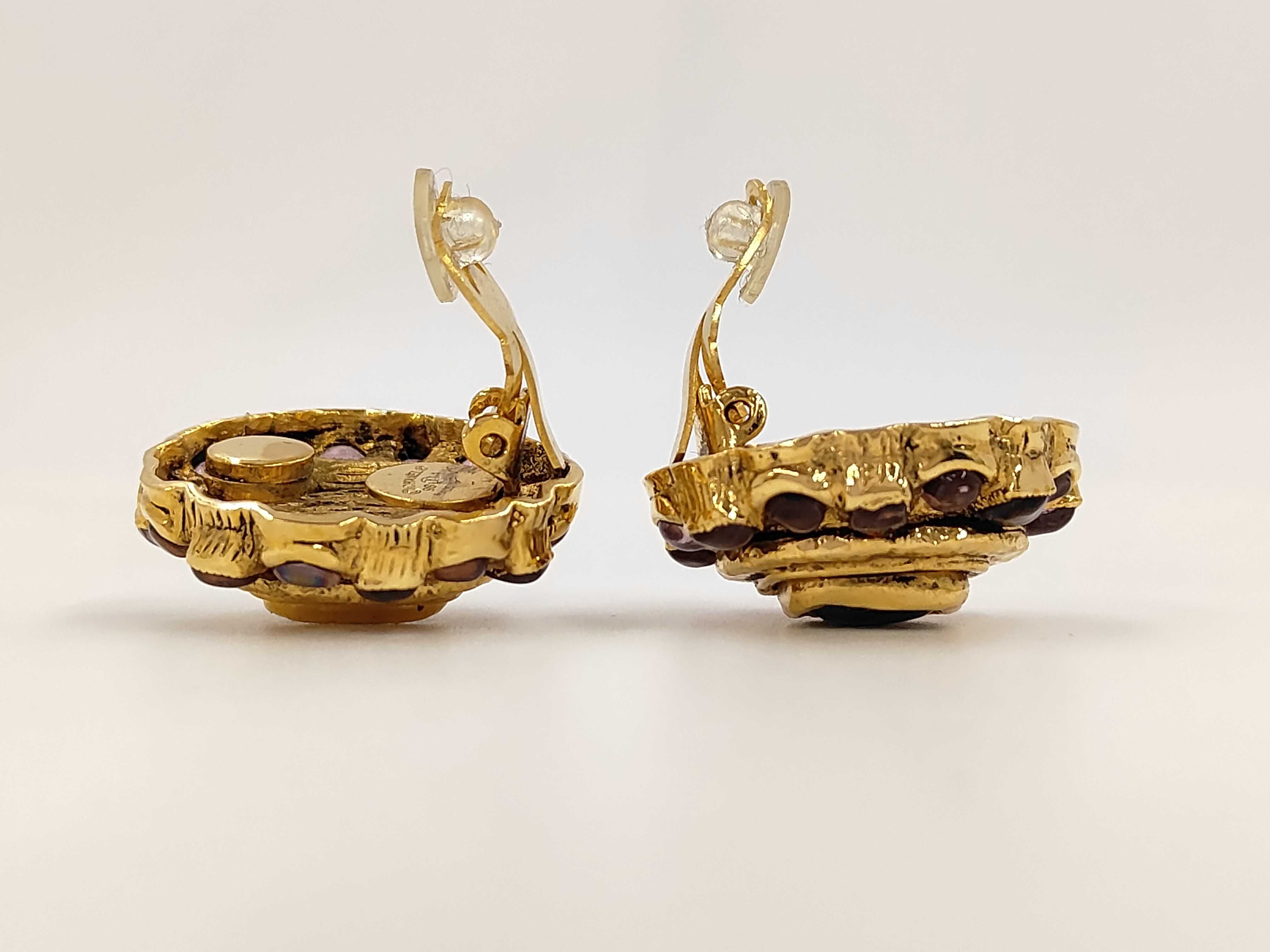 Blue Earrings Gripoix Box Earrings — view 3