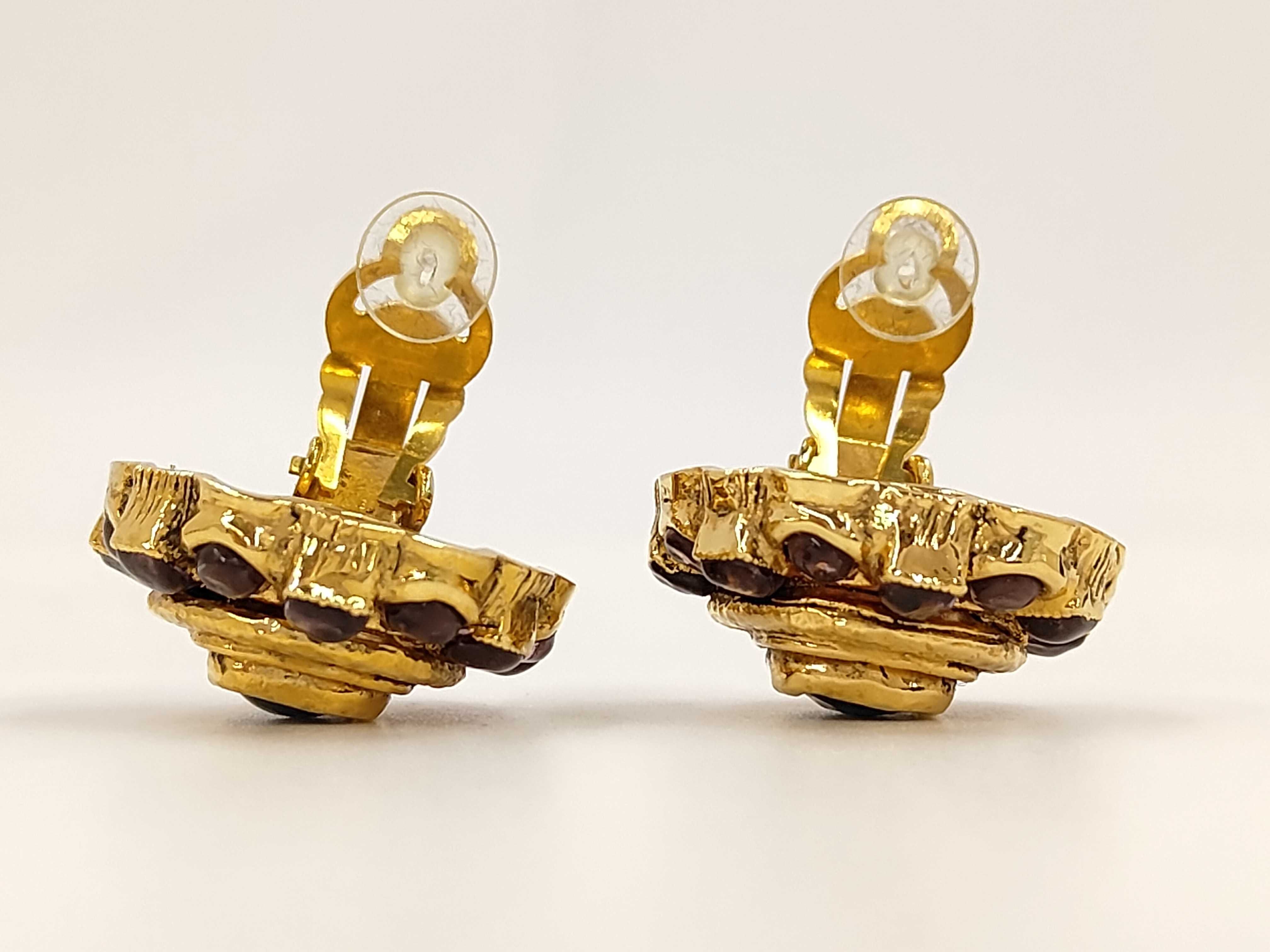 Blue Earrings Gripoix Box Earrings — view 4