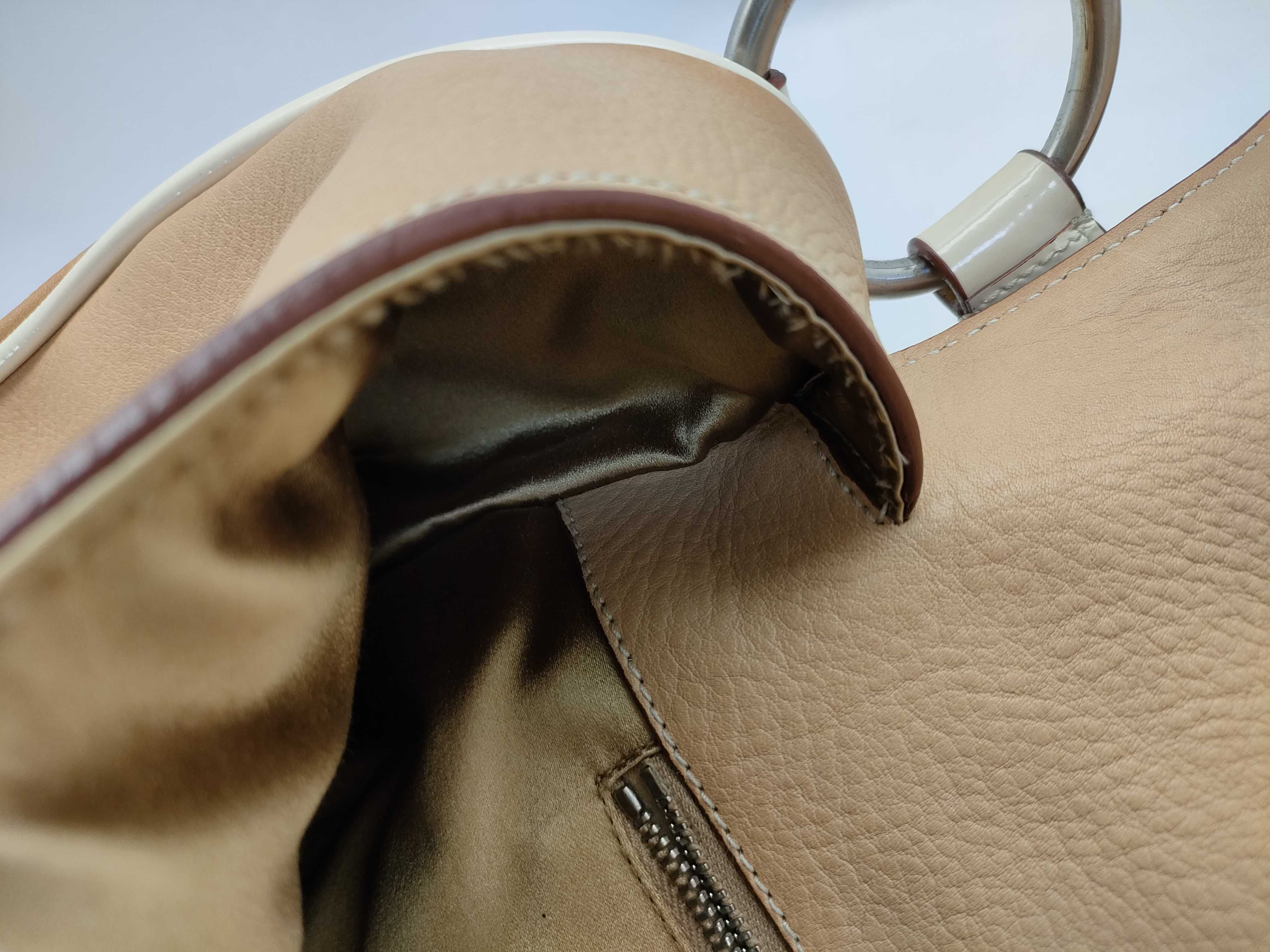 Triangle Logo Leather One-Shoulder Bag BR0749 with Satin Lining, Shoulder Bag, Guarantee Card, Dust Bag — view 12