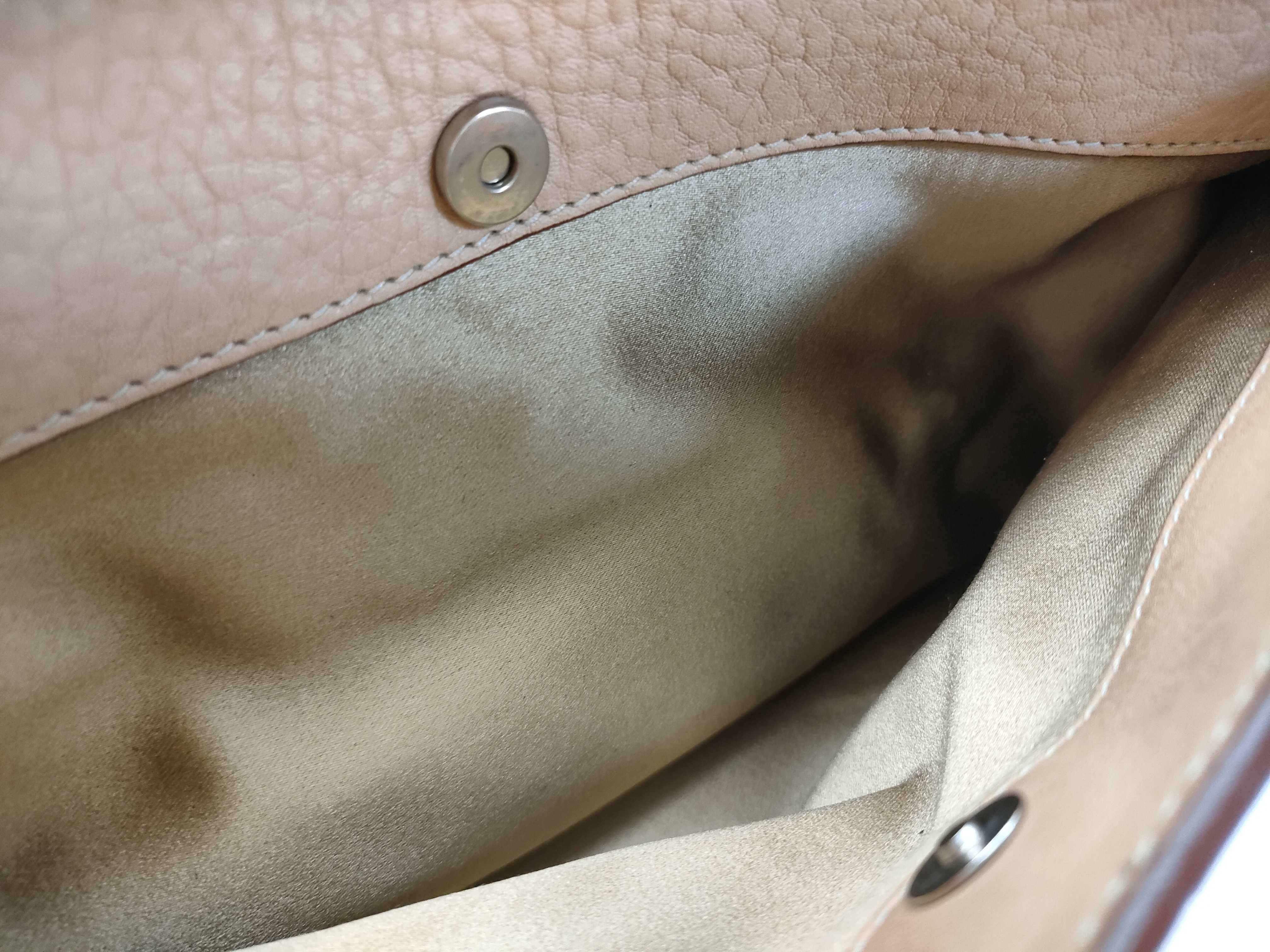 Triangle Logo Leather One-Shoulder Bag BR0749 with Satin Lining, Shoulder Bag, Guarantee Card, Dust Bag — view 13