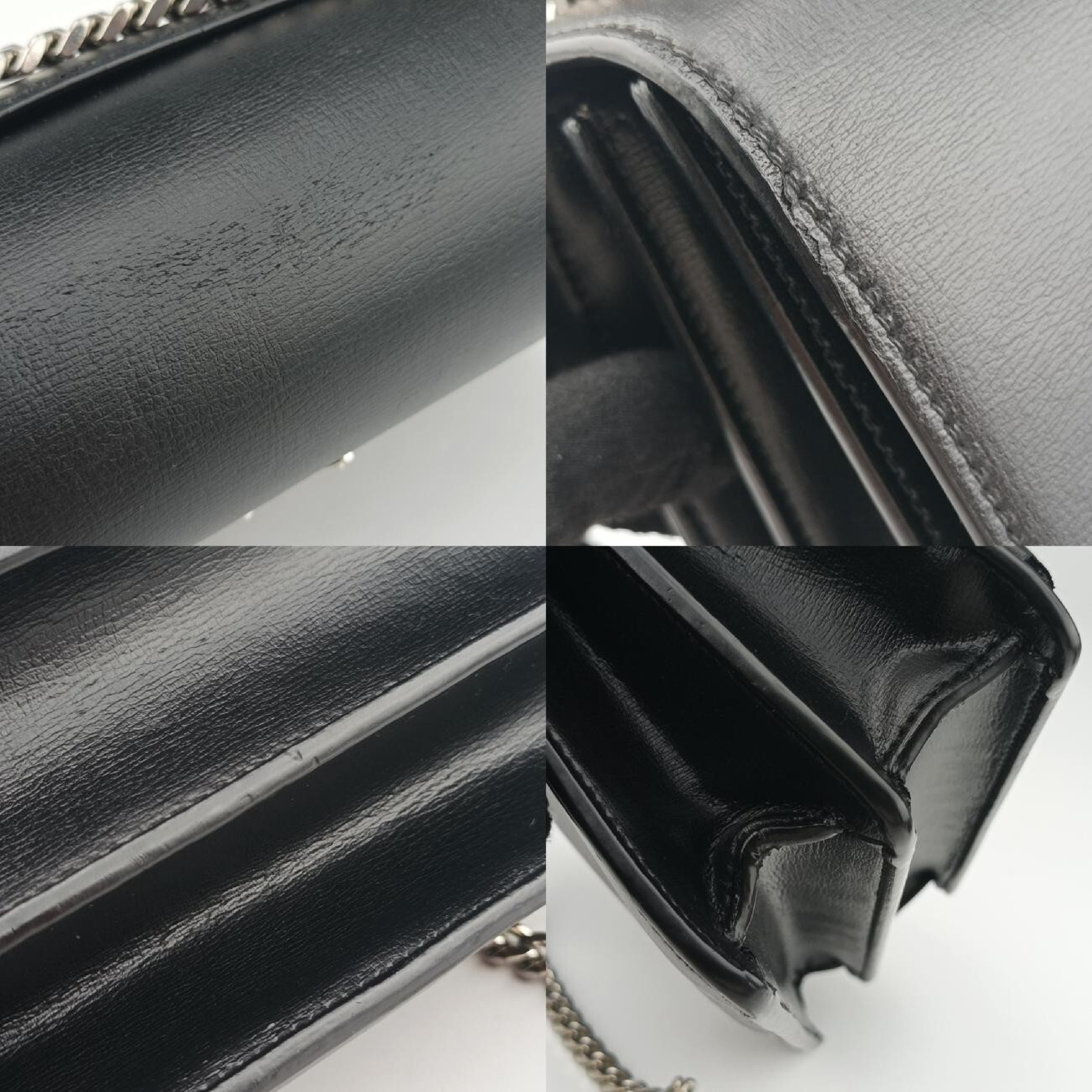 Sunset Black Leather Shoulder Bag 442906 FLY442906.1218 — view 10