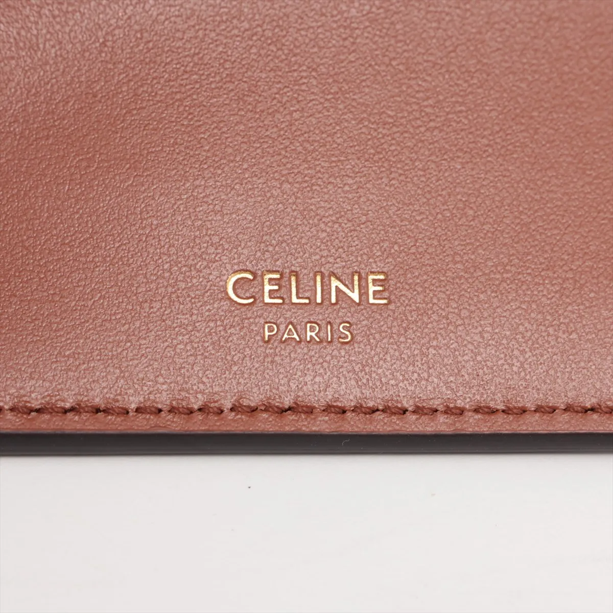 Small Trifold Wallet 16 Leather Compact Wallet Brown — view 7