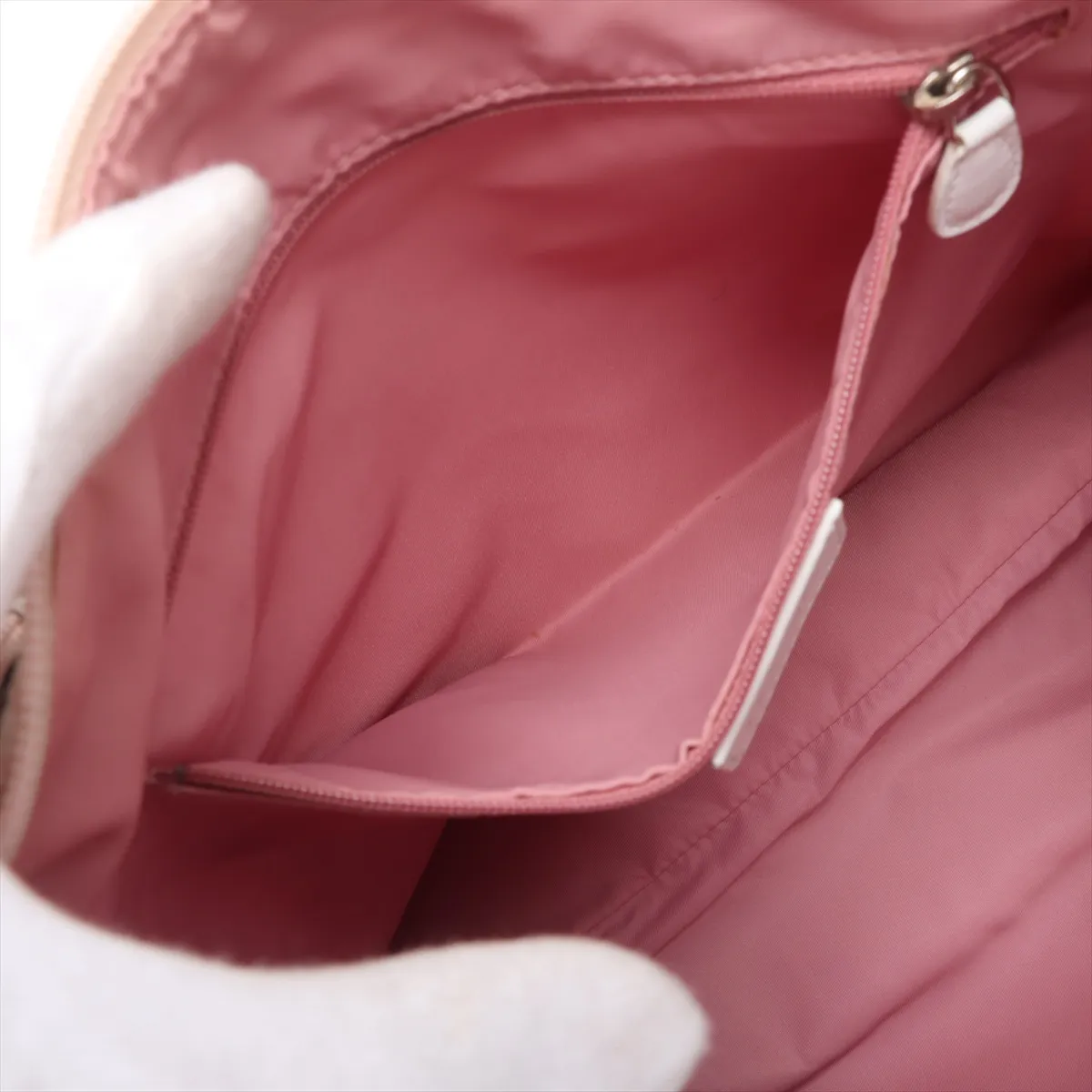 Trotter Canvas x Leather Shoulder Bag Pink — view 7