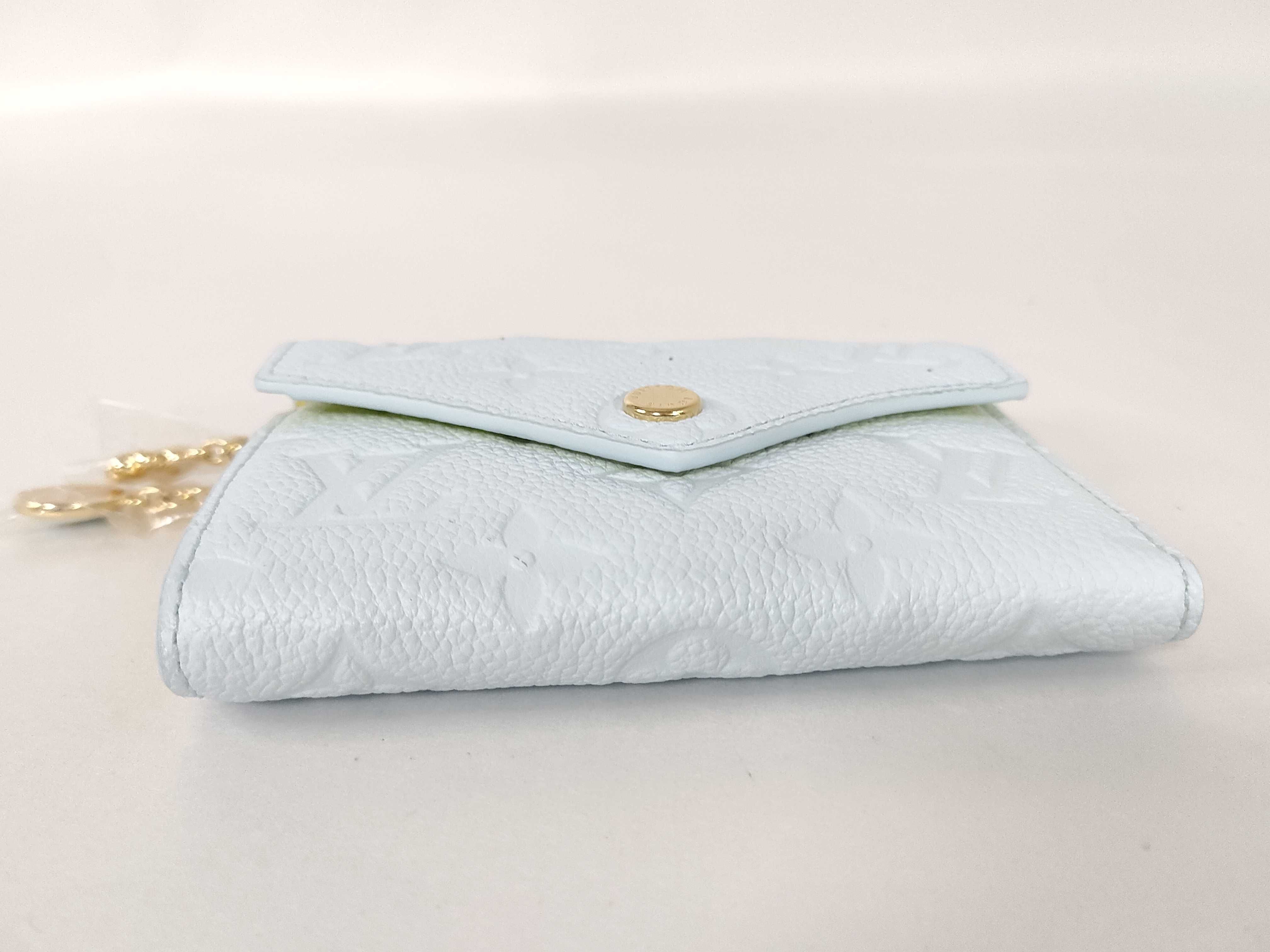 Monogram Empreinte Louis Vuitton Empreinte Portefeuille Victorine Japan Limited Sky Blue Wallet RFID Detector (VO8422) Wallet — view 6