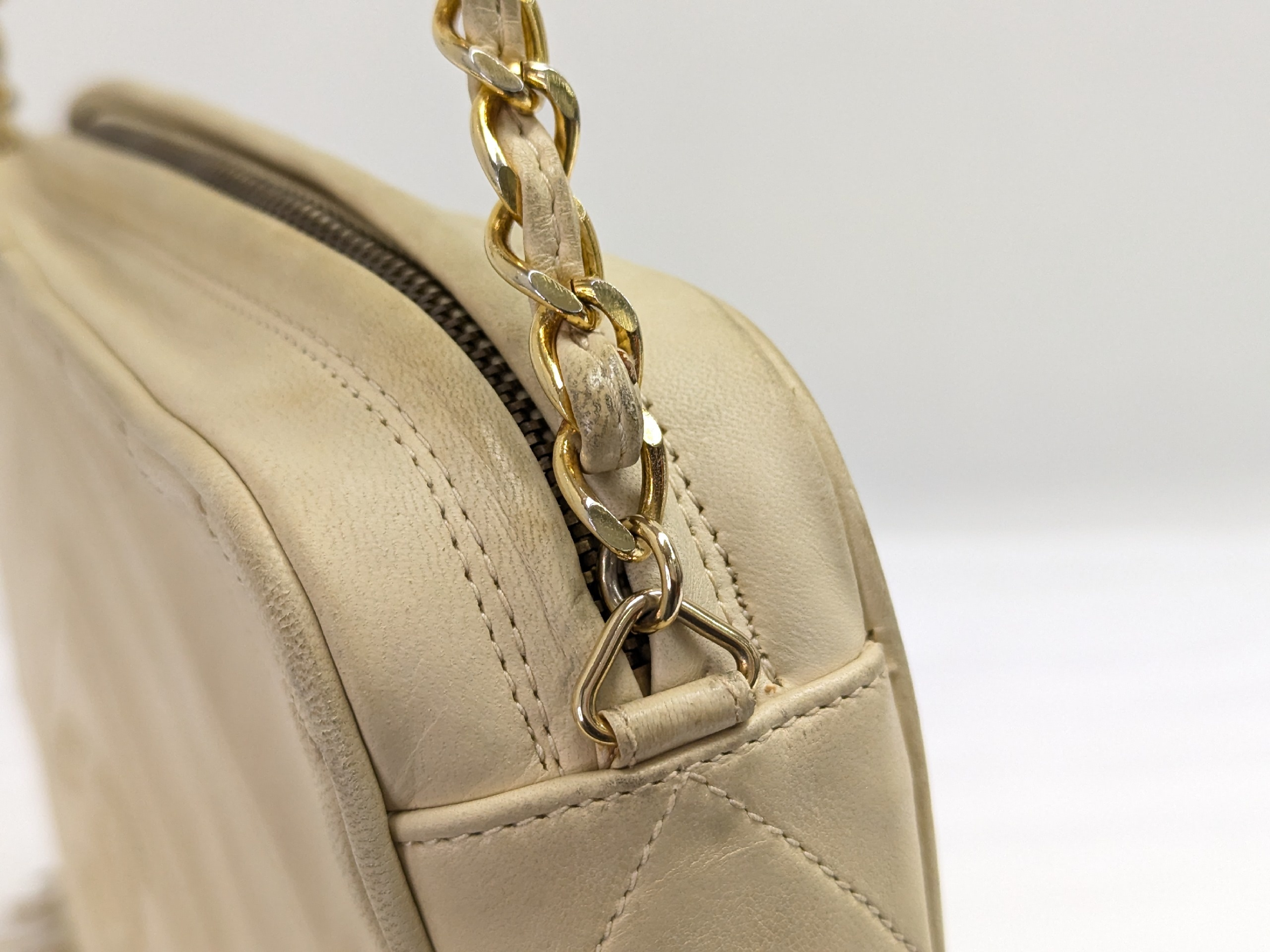 Lambskin Fringe Chain Shoulder Bag — view 8