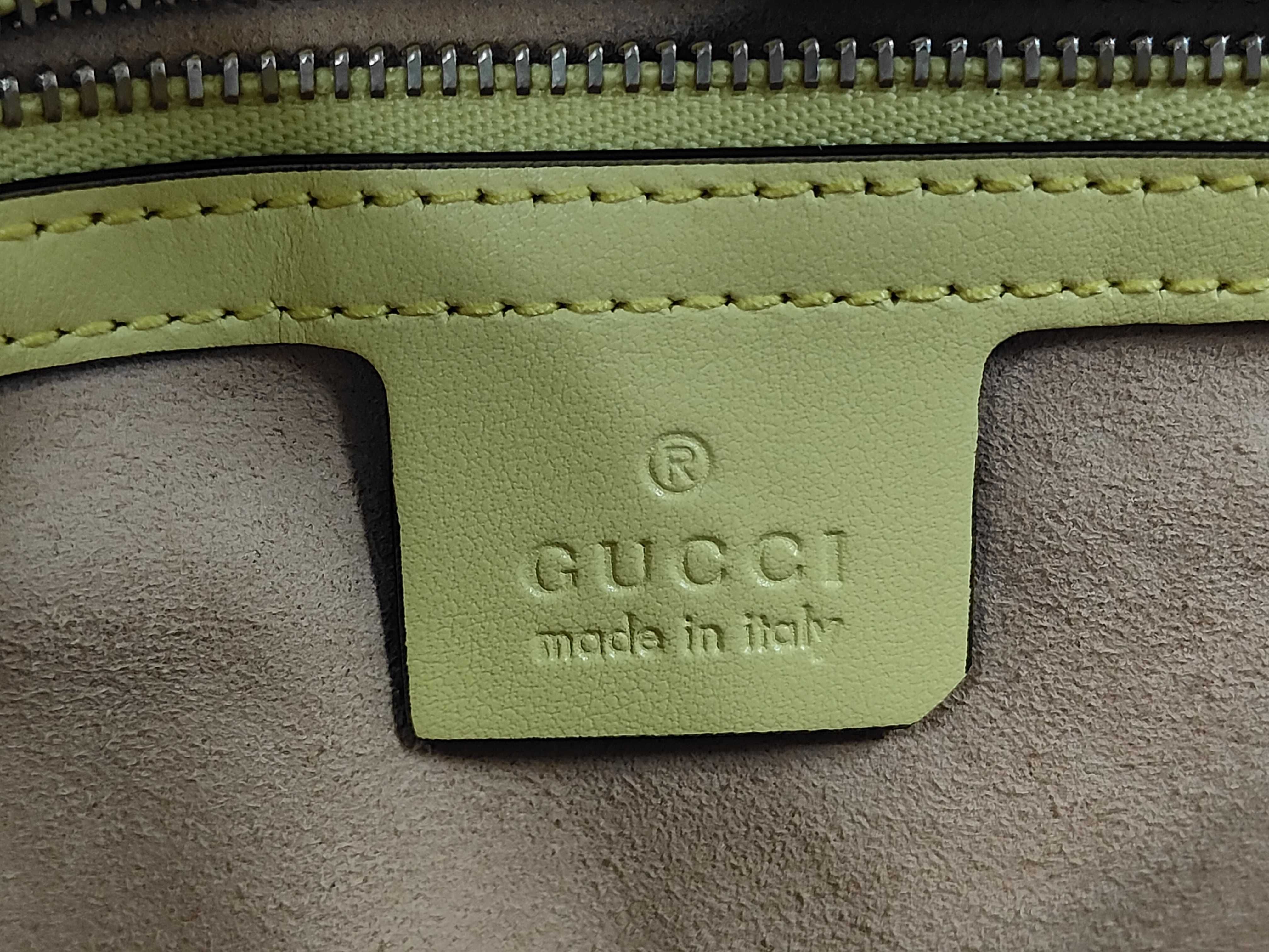 GG Marmont Leather Chain Shoulder Bag, Yellow — view 9