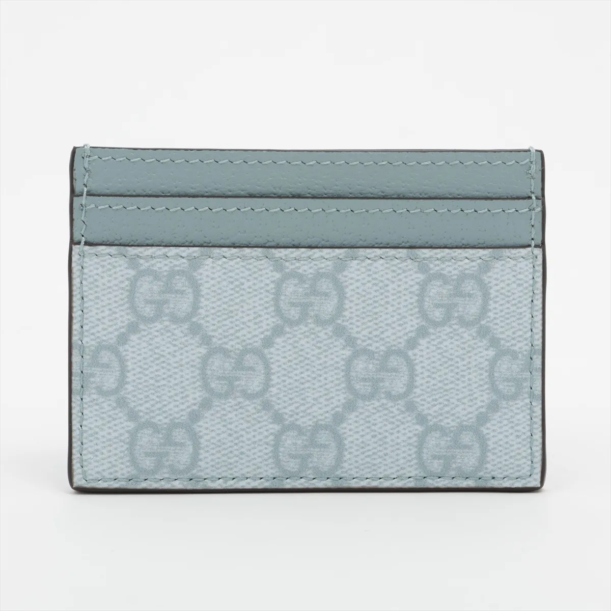 GG Supreme Ophidia 523159 PVC x Leather Card Case Blue — view 2