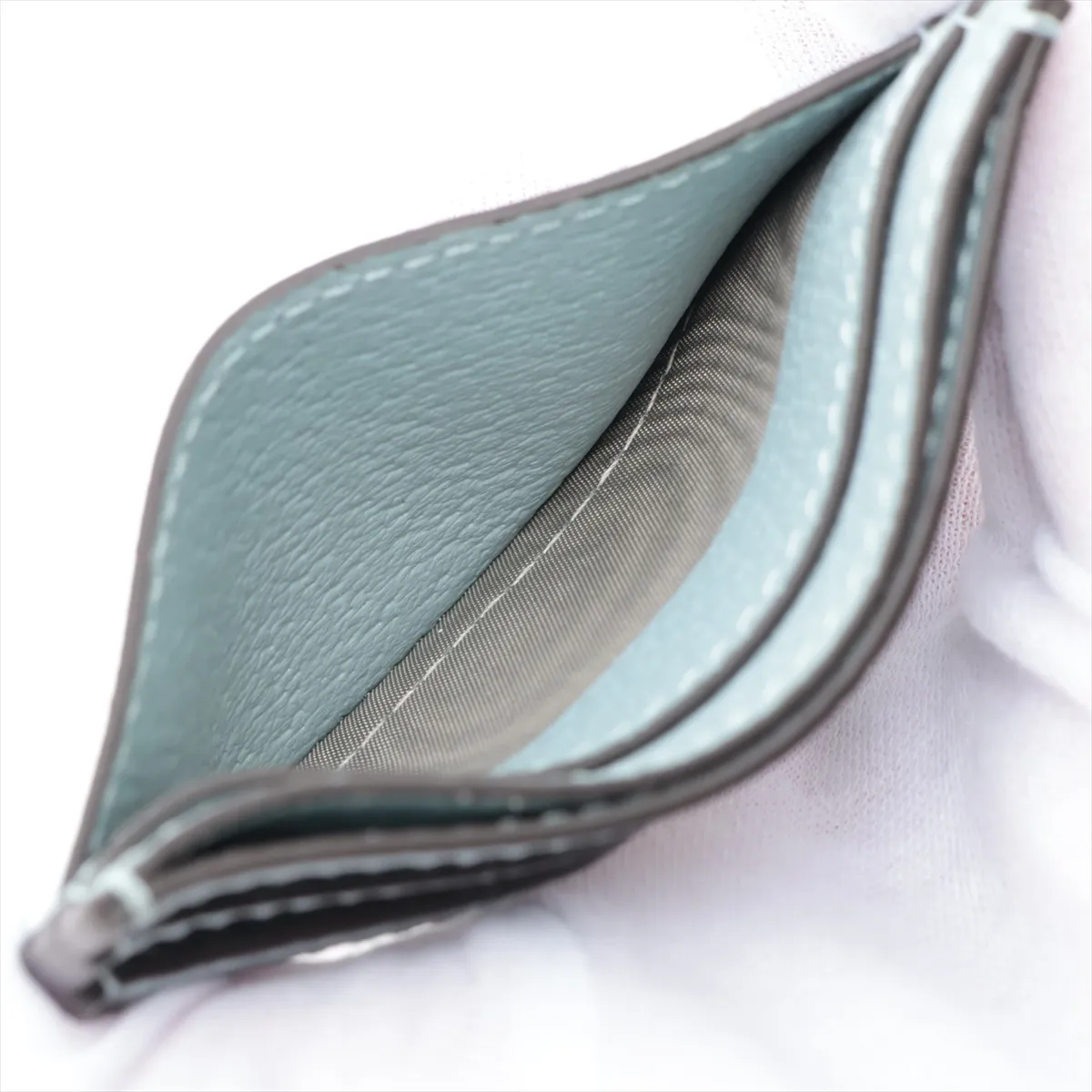 GG Supreme Ophidia 523159 PVC x Leather Card Case Blue — view 3