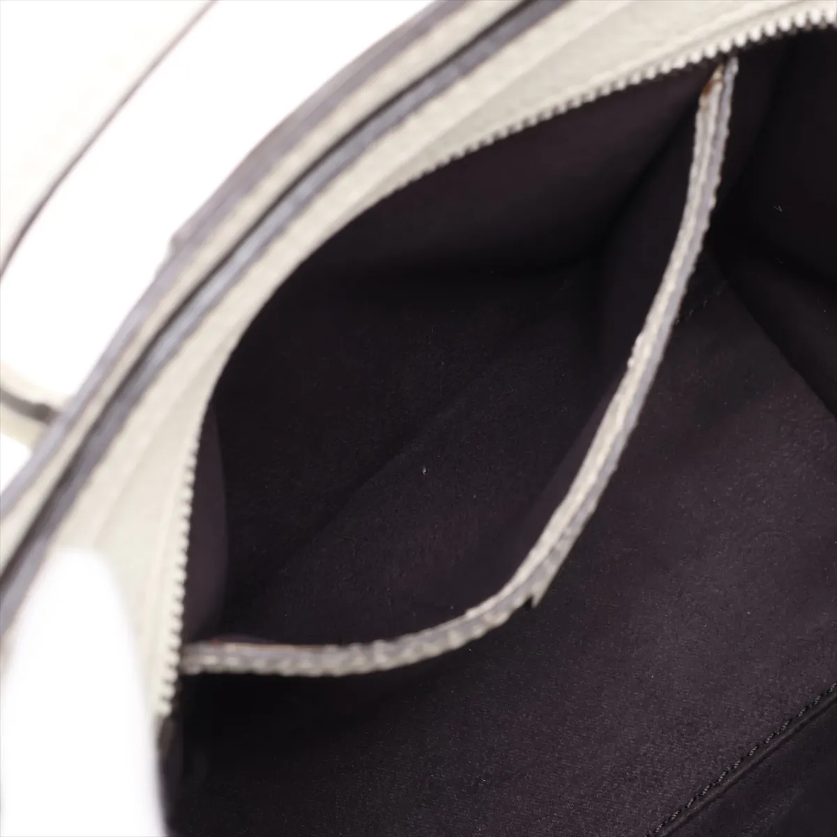 Luggage Nano Shopper Leather 2-Way Handbag, White — view 9