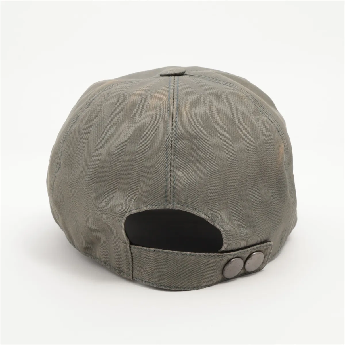 H-logo cap, size 59, cotton, green. Shows signs of wear, — view 3