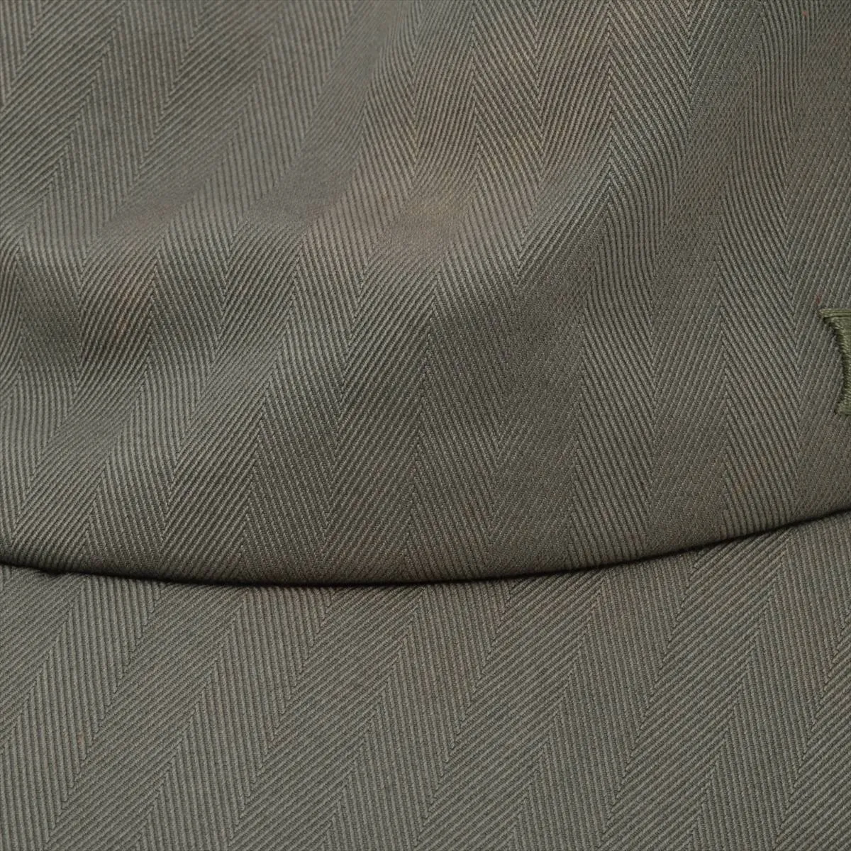 H-logo cap, size 59, cotton, green. Shows signs of wear, — view 7
