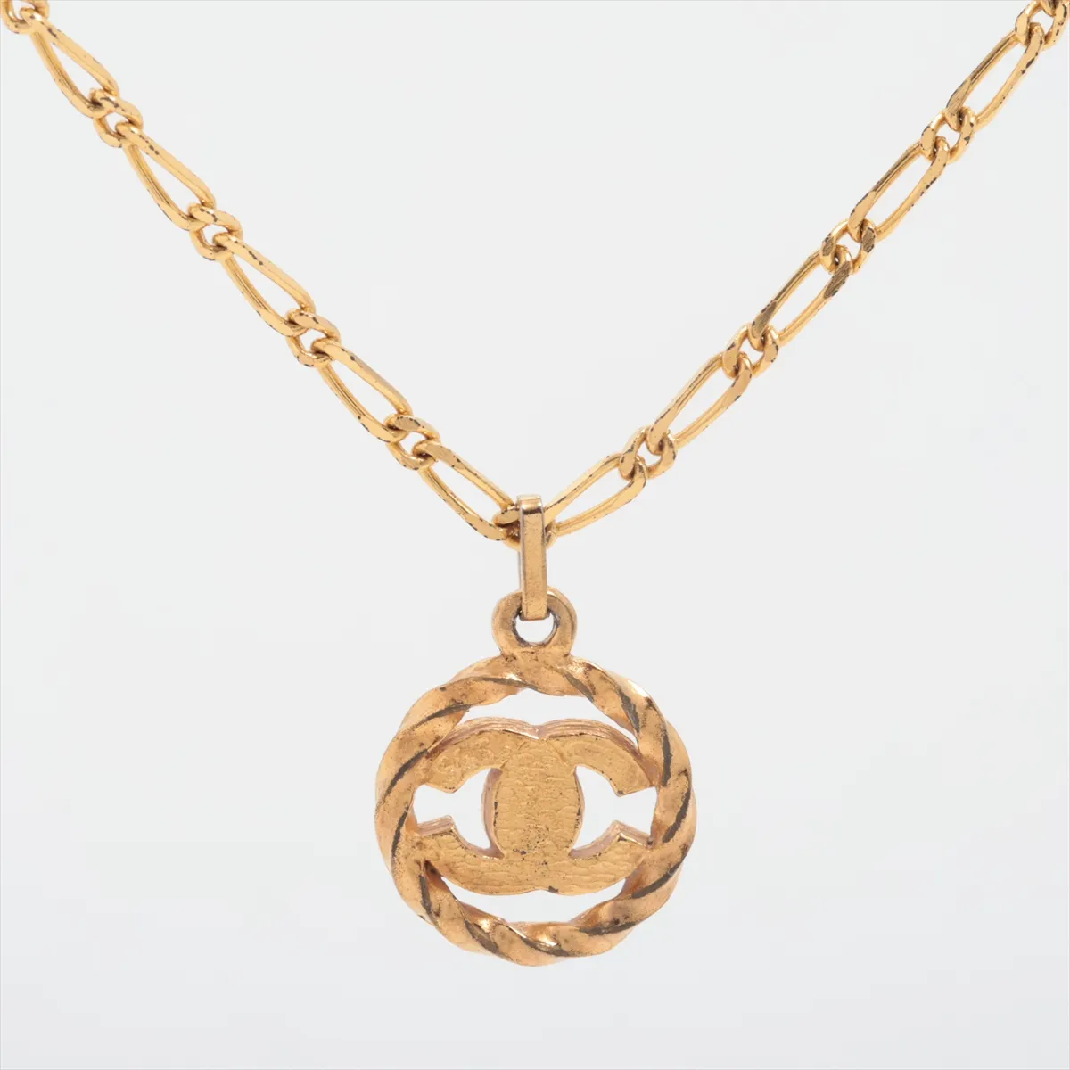 Coco Mark 1982 Necklace, GP x Rhinestone, Gold. — view 2