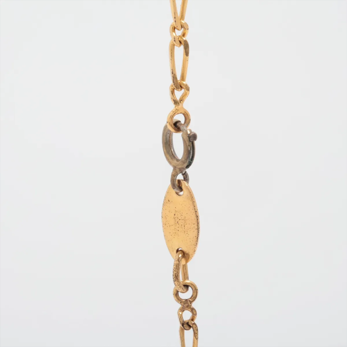 Coco Mark 1982 Necklace, GP x Rhinestone, Gold. — view 3