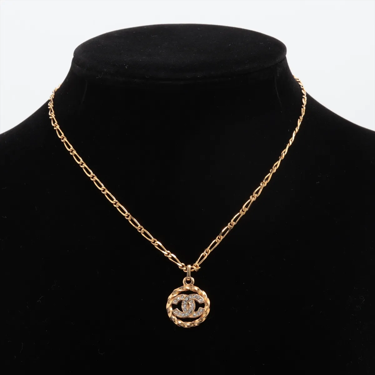 Coco Mark 1982 Necklace, GP x Rhinestone, Gold. — view 5