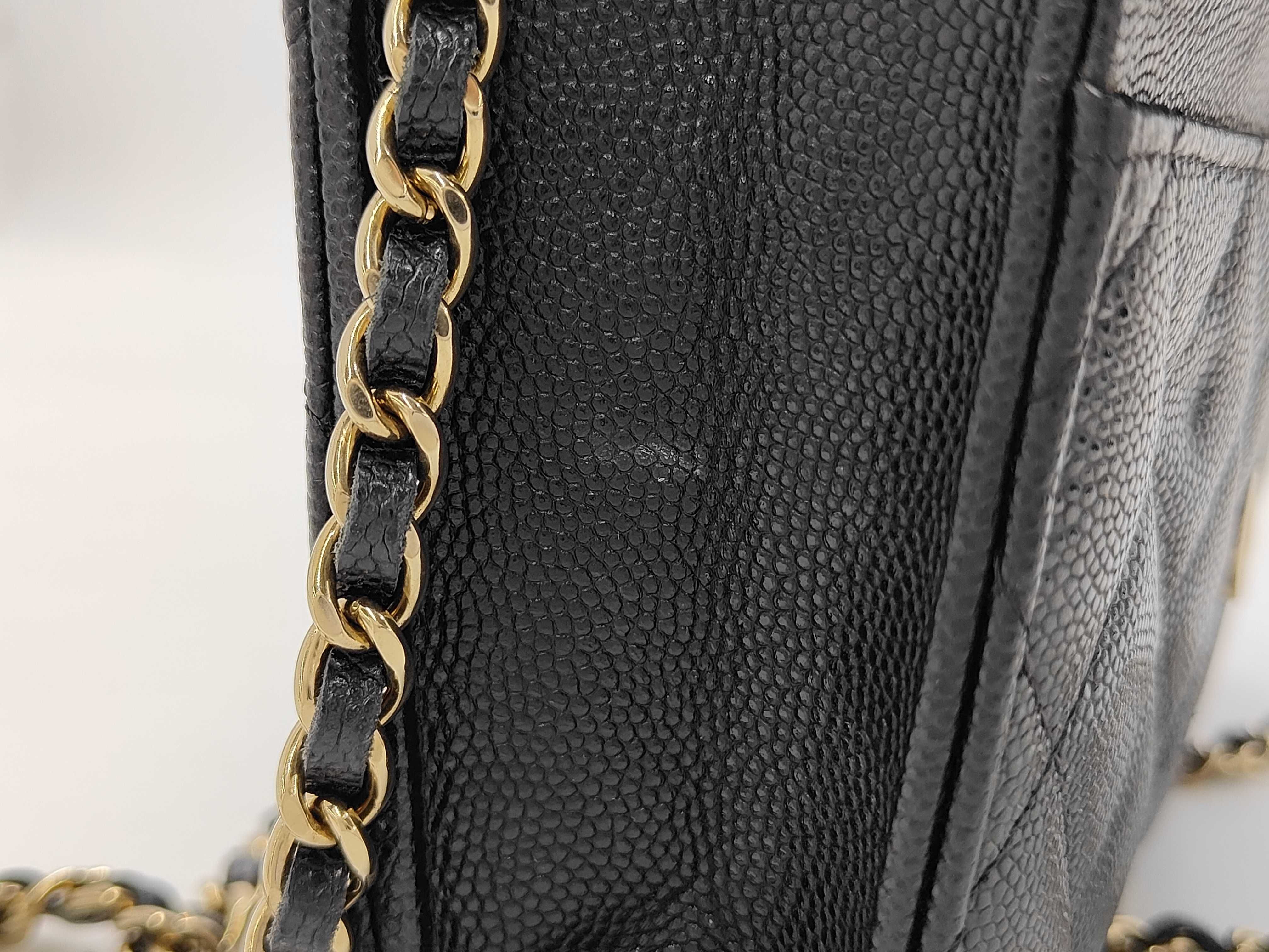 WOC Black Quilted Calfskin Chip Shoulder Bag — view 14