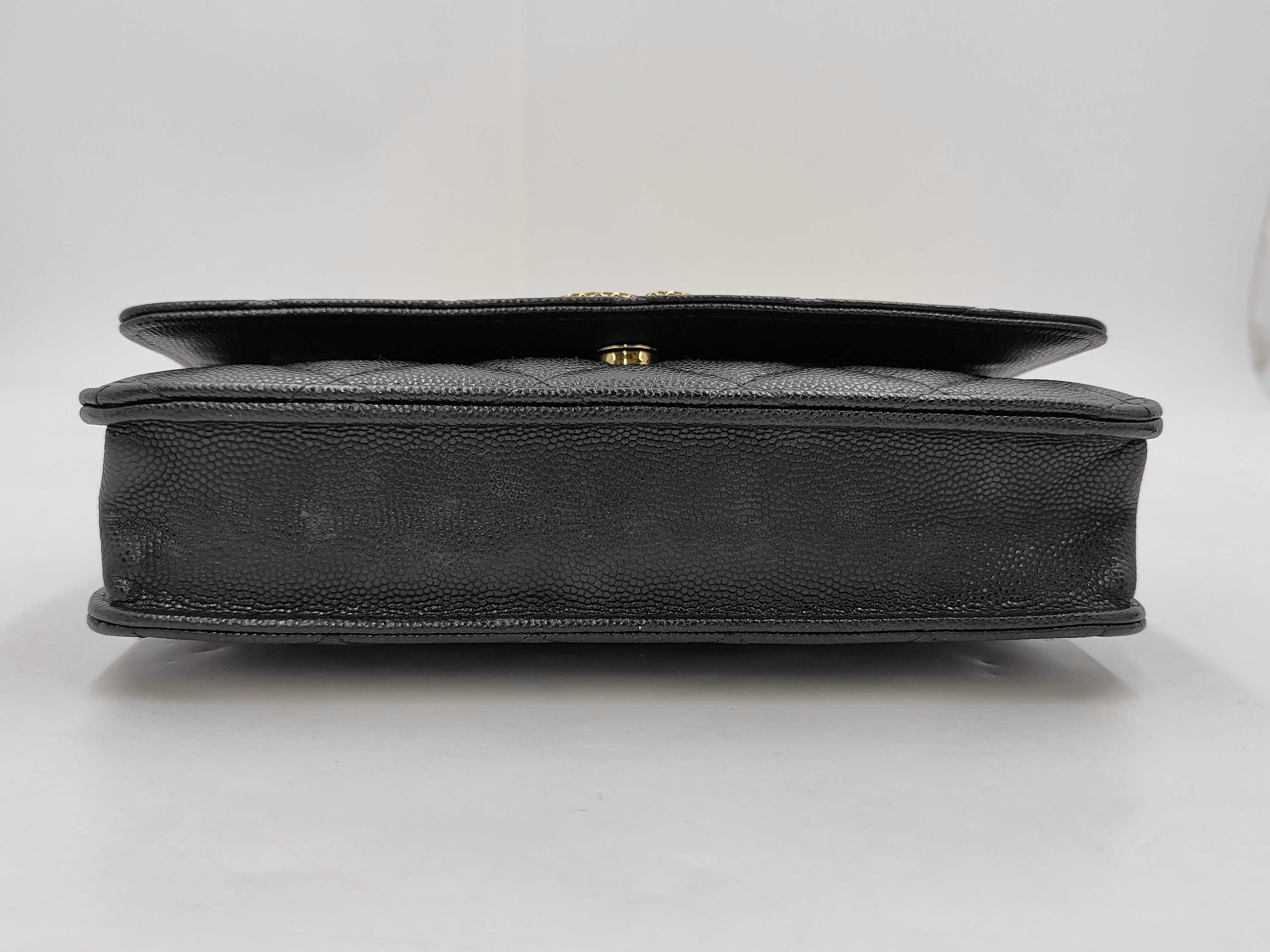WOC Black Quilted Calfskin Chip Shoulder Bag — view 5