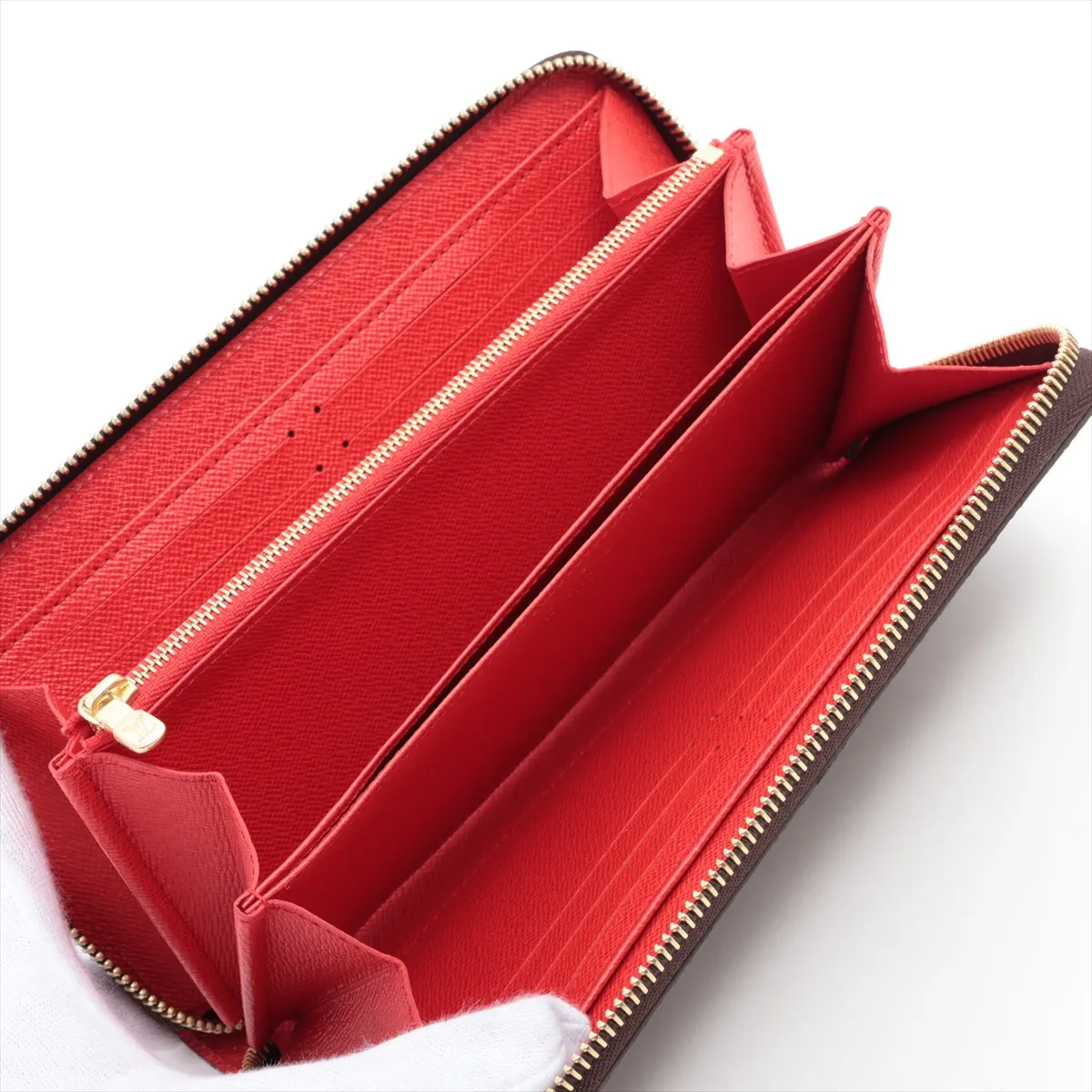 Monogram Zippy Wallet M41896 Coquelicot Round Zip Wallet (RFID detected) — view 3