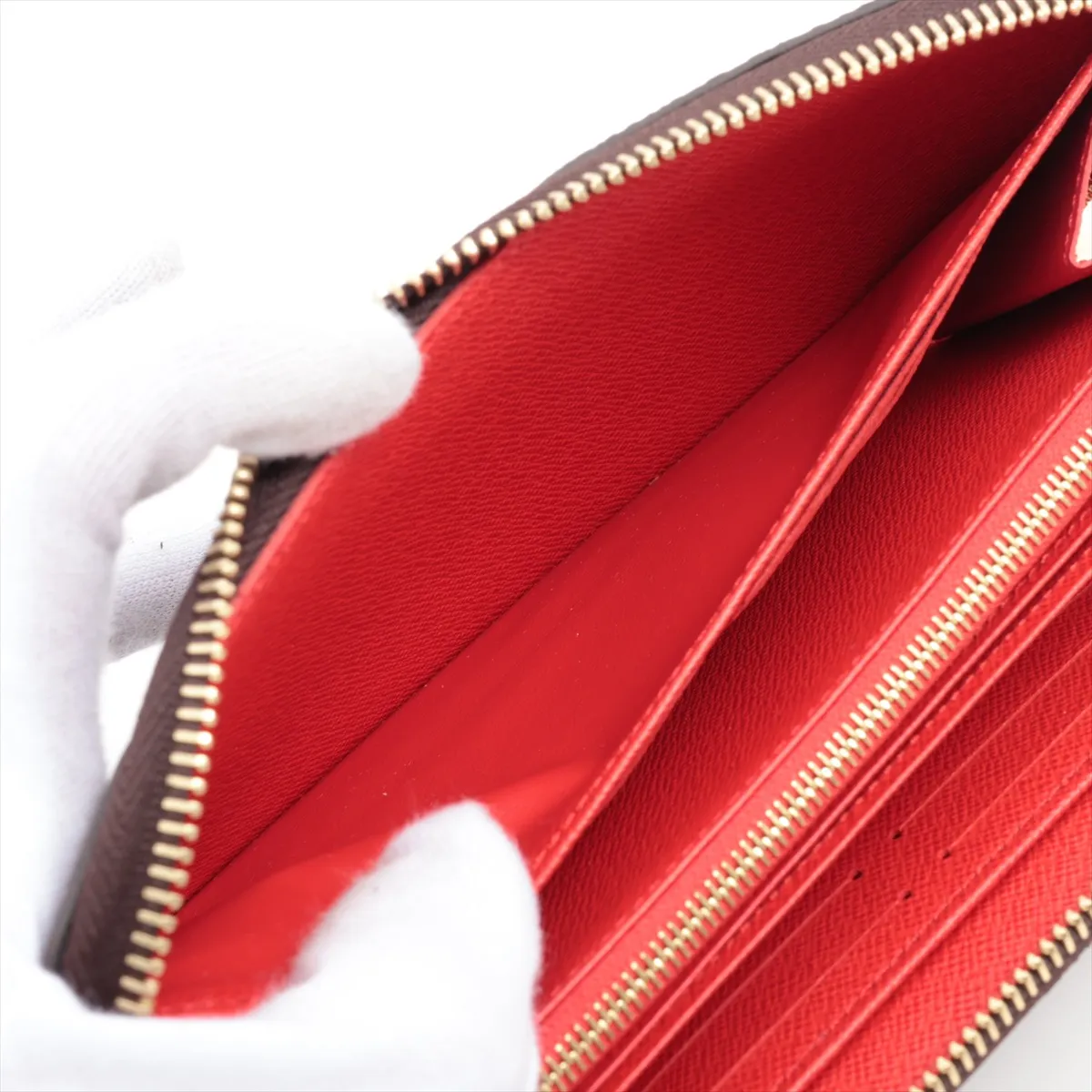 Monogram Zippy Wallet M41896 Coquelicot Round Zip Wallet (RFID detected) — view 4