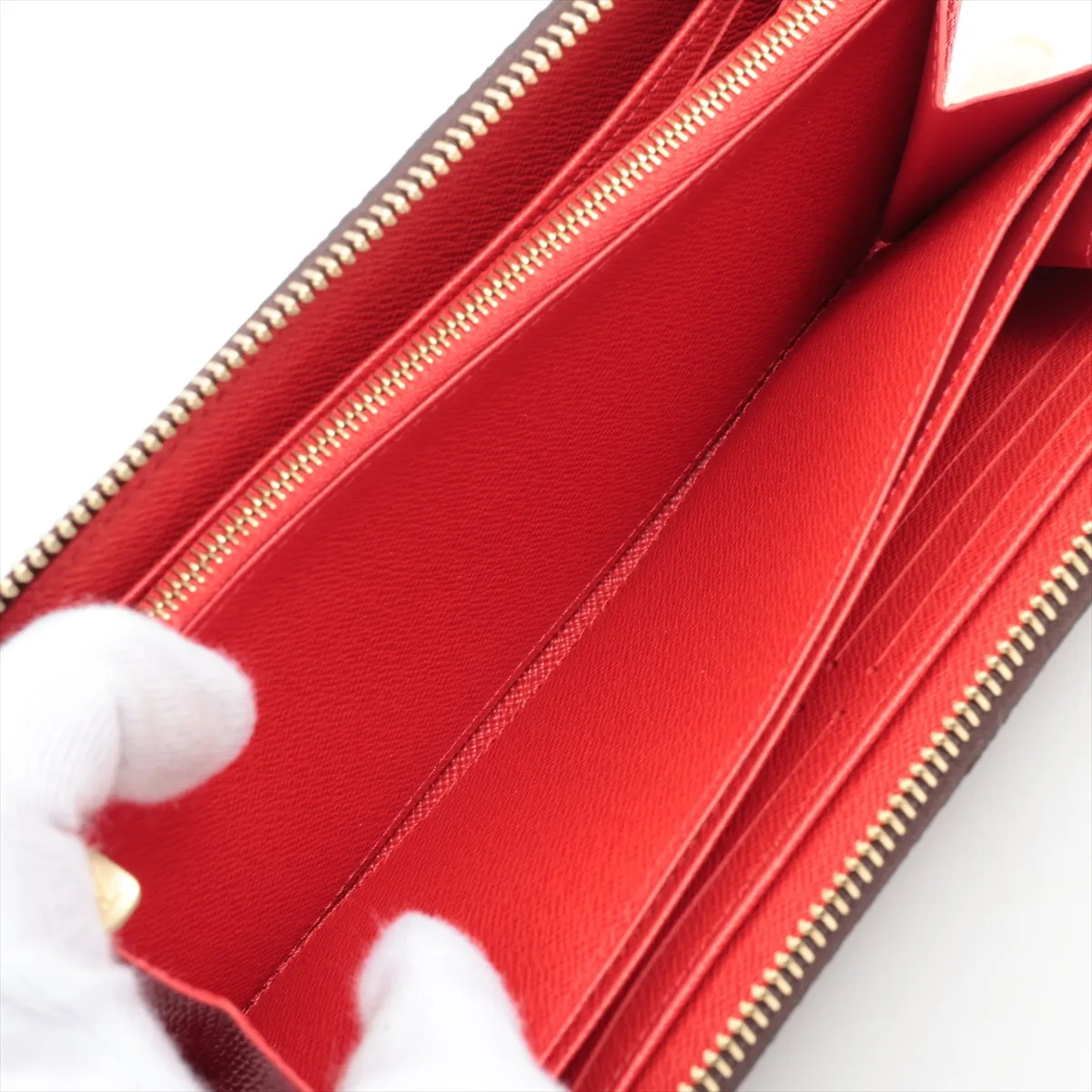 Monogram Zippy Wallet M41896 Coquelicot Round Zip Wallet (RFID detected) — view 6