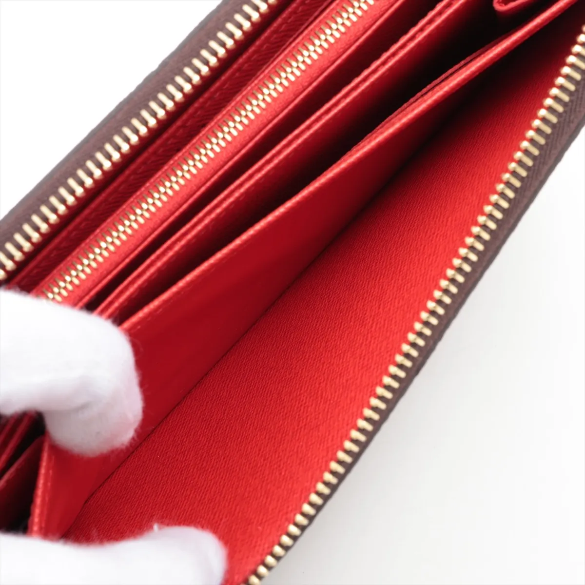Monogram Zippy Wallet M41896 Coquelicot Round Zip Wallet (RFID detected) — view 9