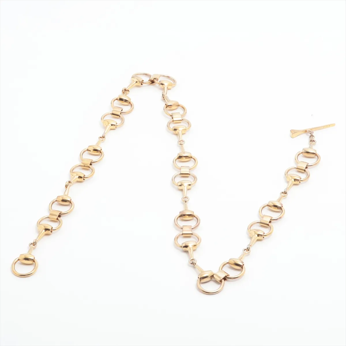 Horsebit Chain Belt GP Gold -