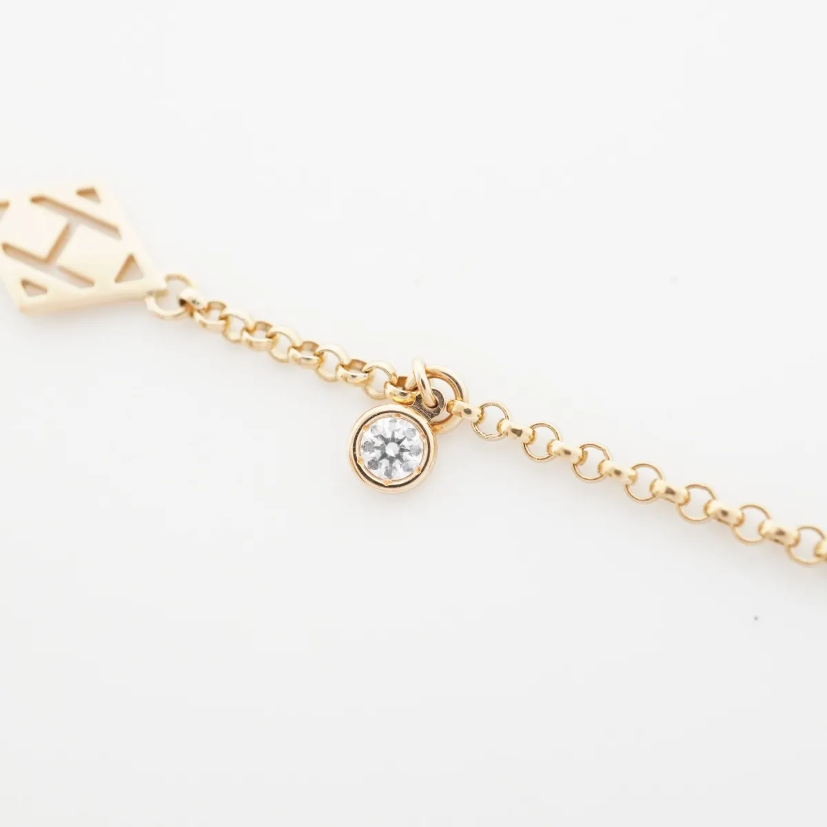 Gambard Diamond Bracelet 750 (PG) 4.6g 18V099650 (Scratches) — view 8