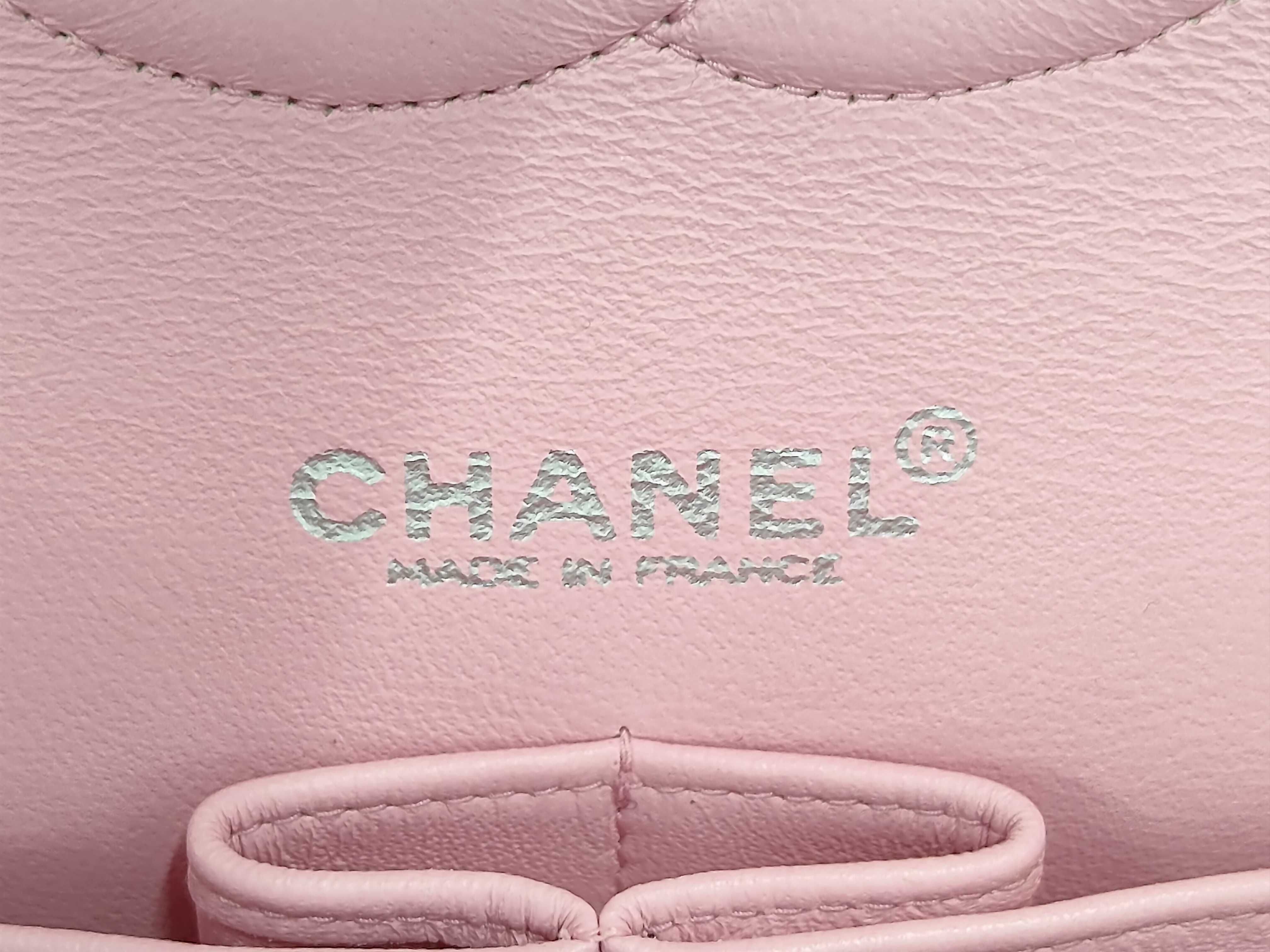 Matelassé Cotton Double Flap Pink Shoulder Bag — view 12