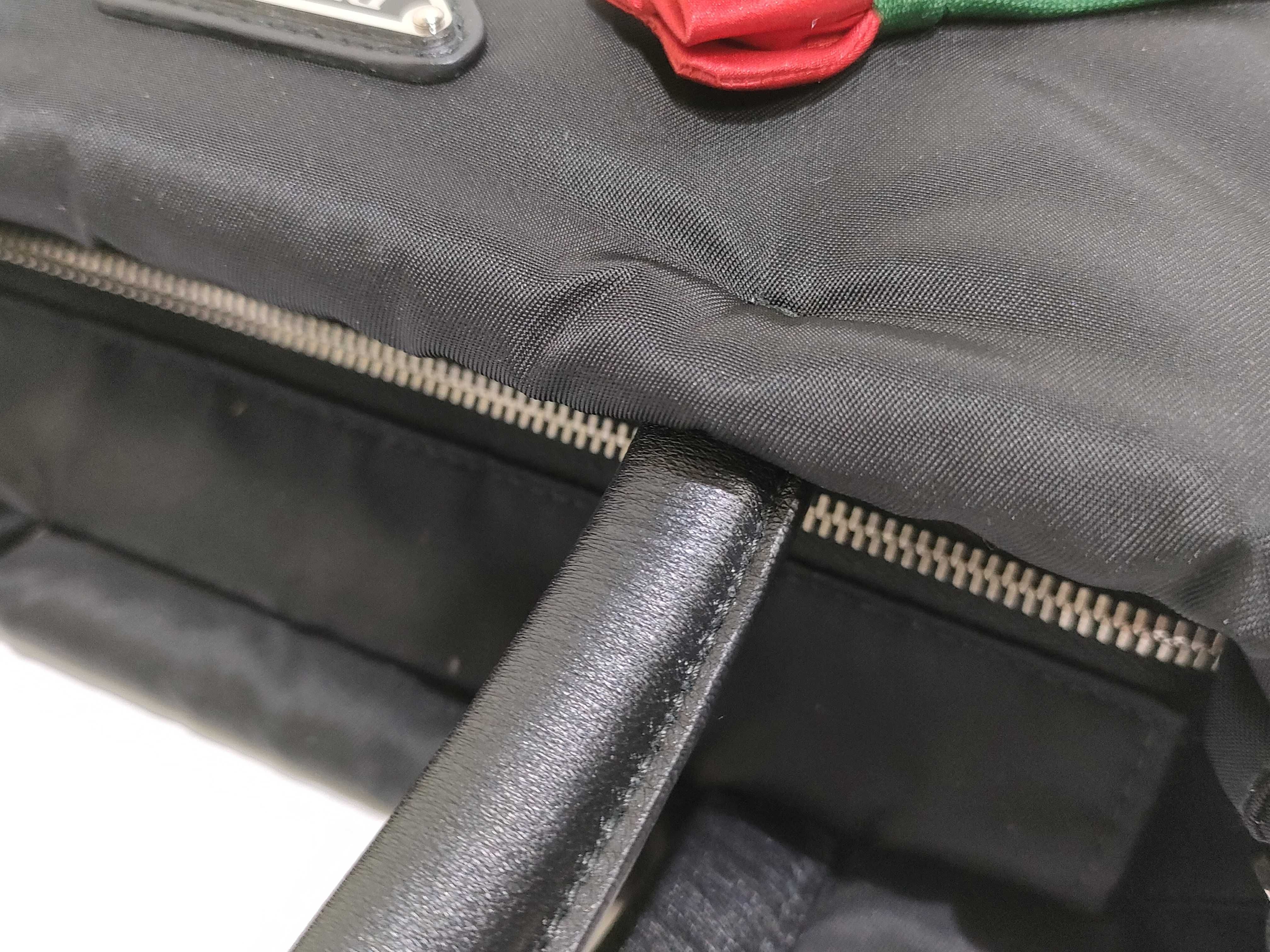 Nylon Tote Bag 1BA257 Black Handbag — view 5