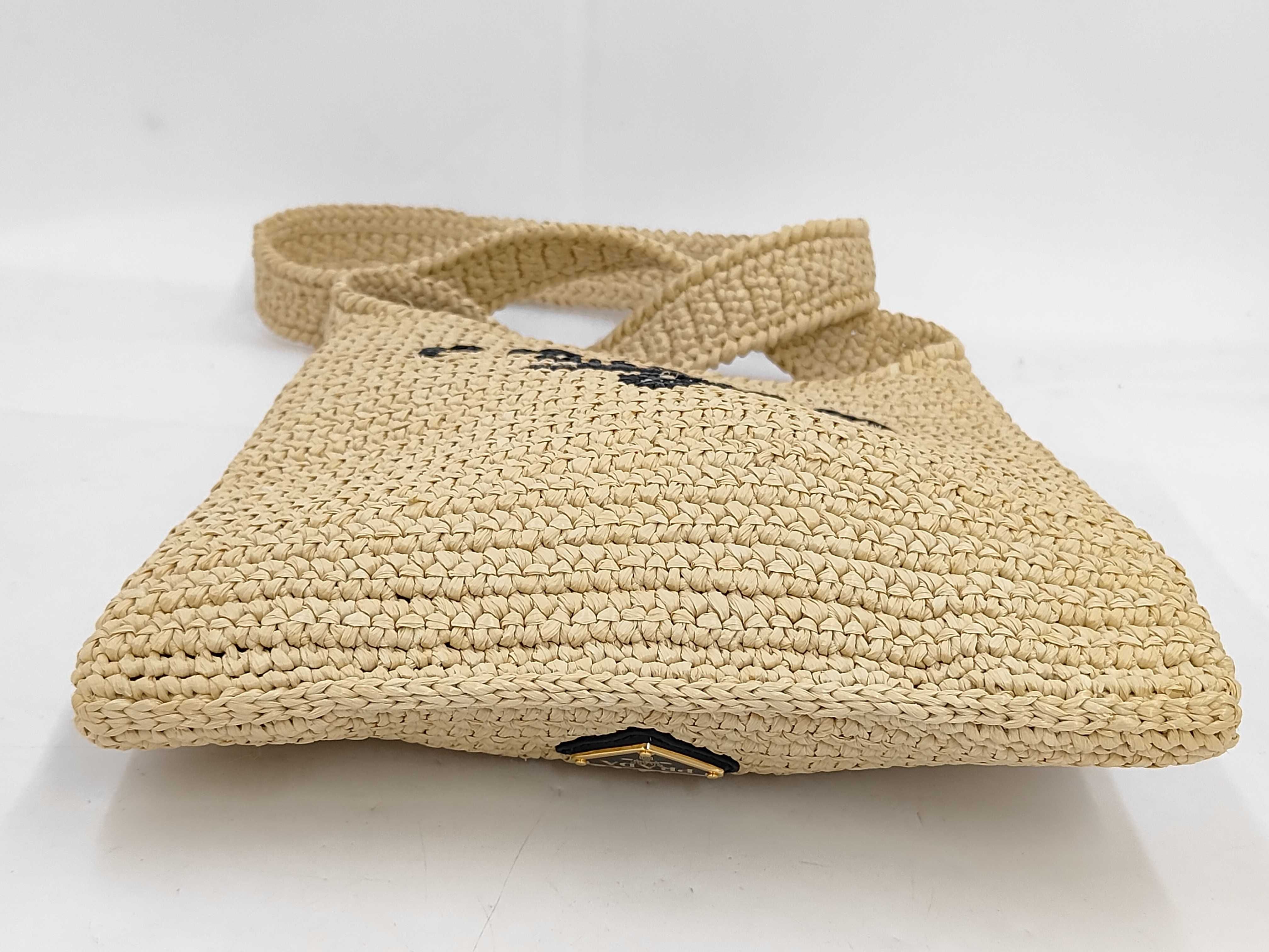 Raffia Shoulder Bag 1BC184 Crossbody Pouch Basket Bag — view 4