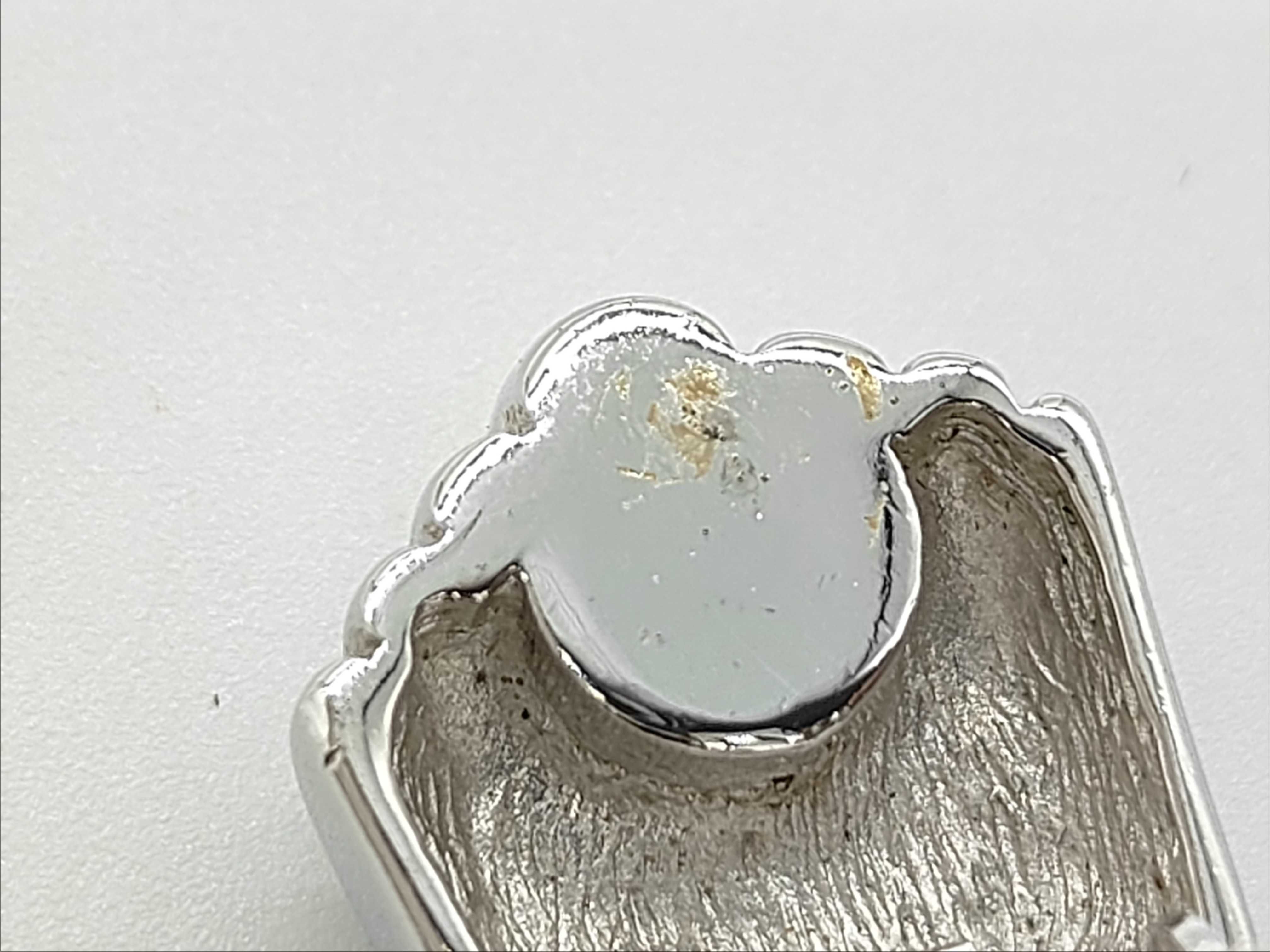 Rhinestone Shell Earrings (Silver and Gold) — view 7