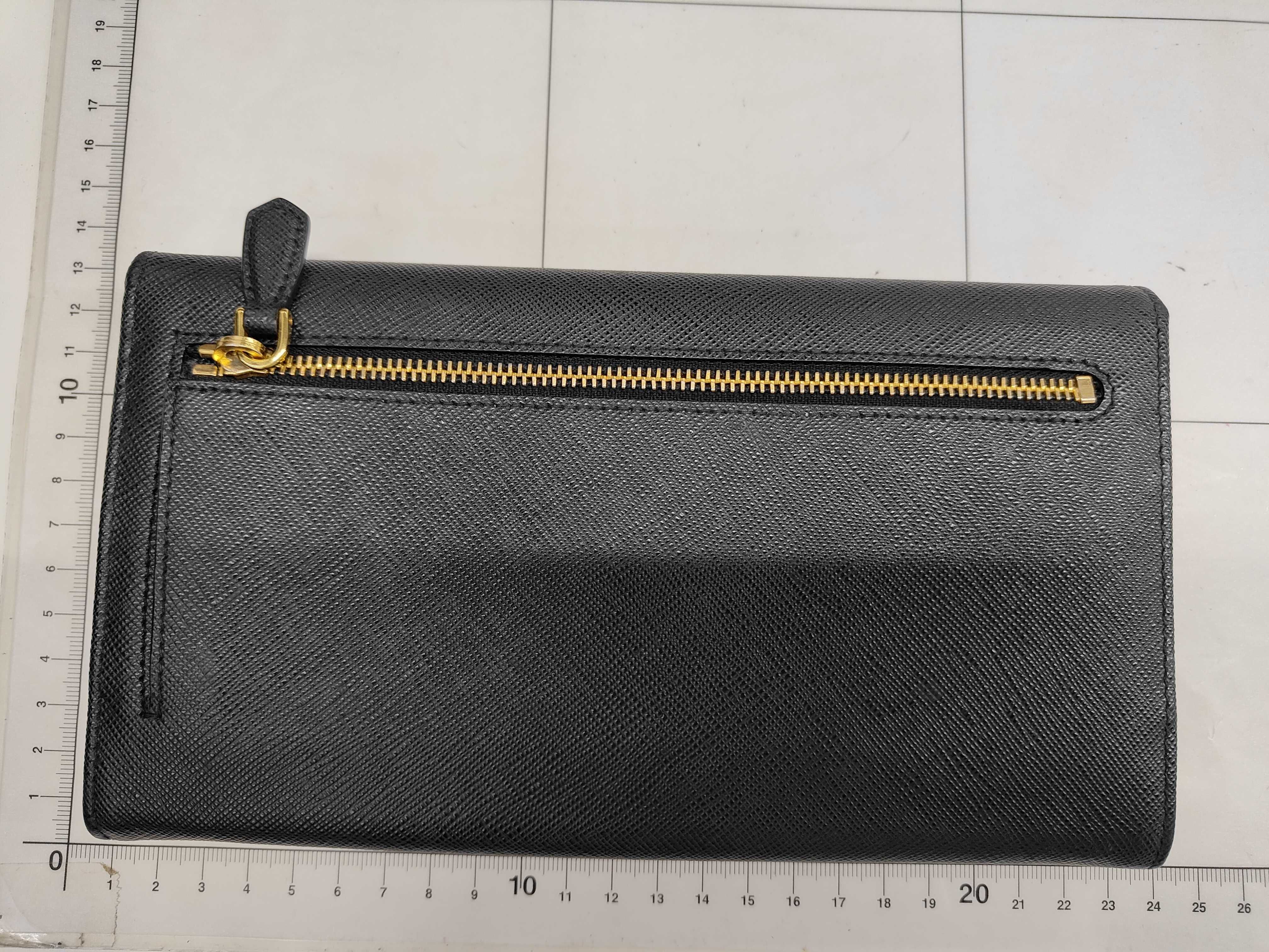 Saffiano Leather Long Wallet 2ML220 (Black) — view 2