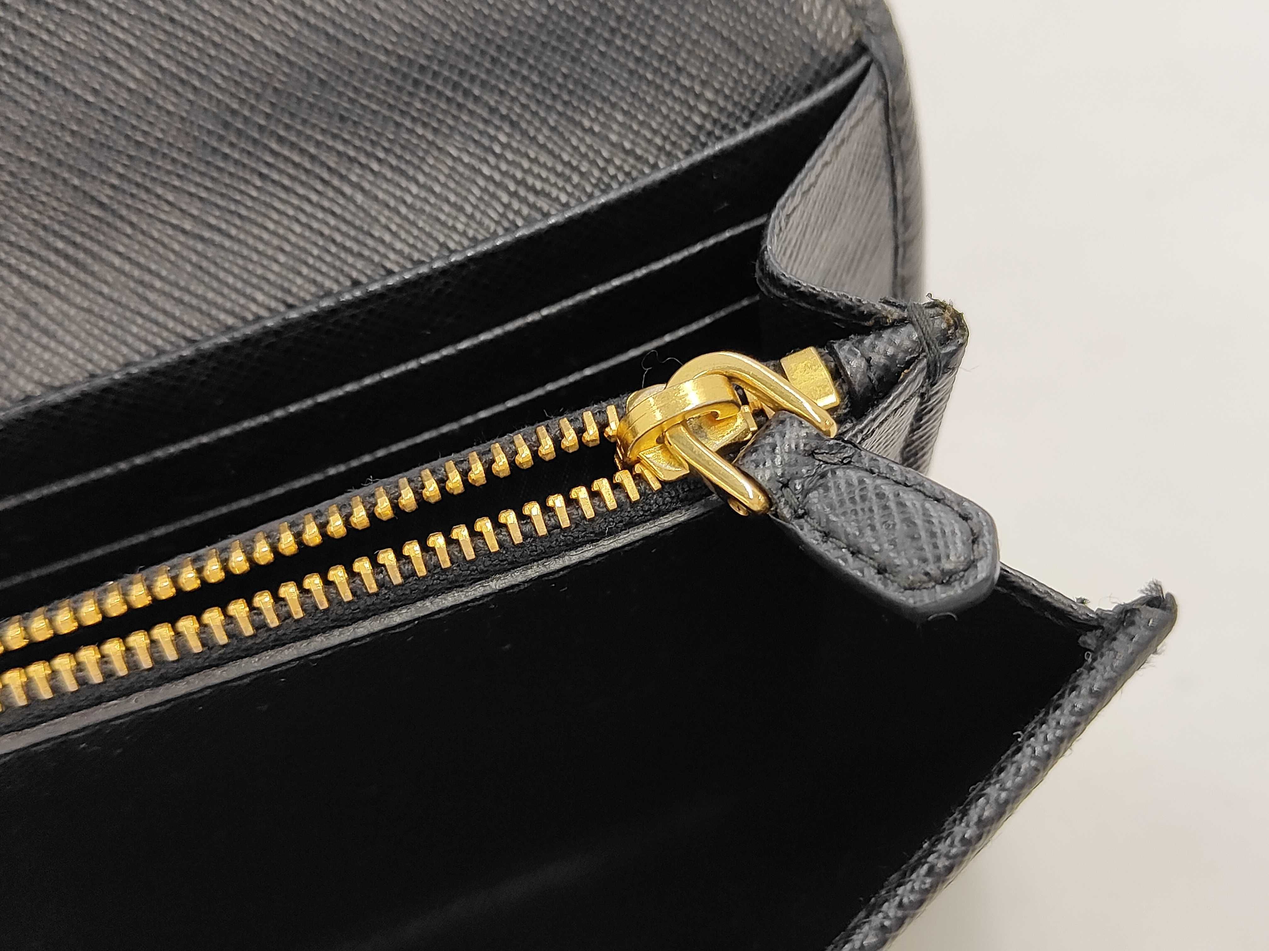 Saffiano Leather Long Wallet 2ML220 (Black) — view 11