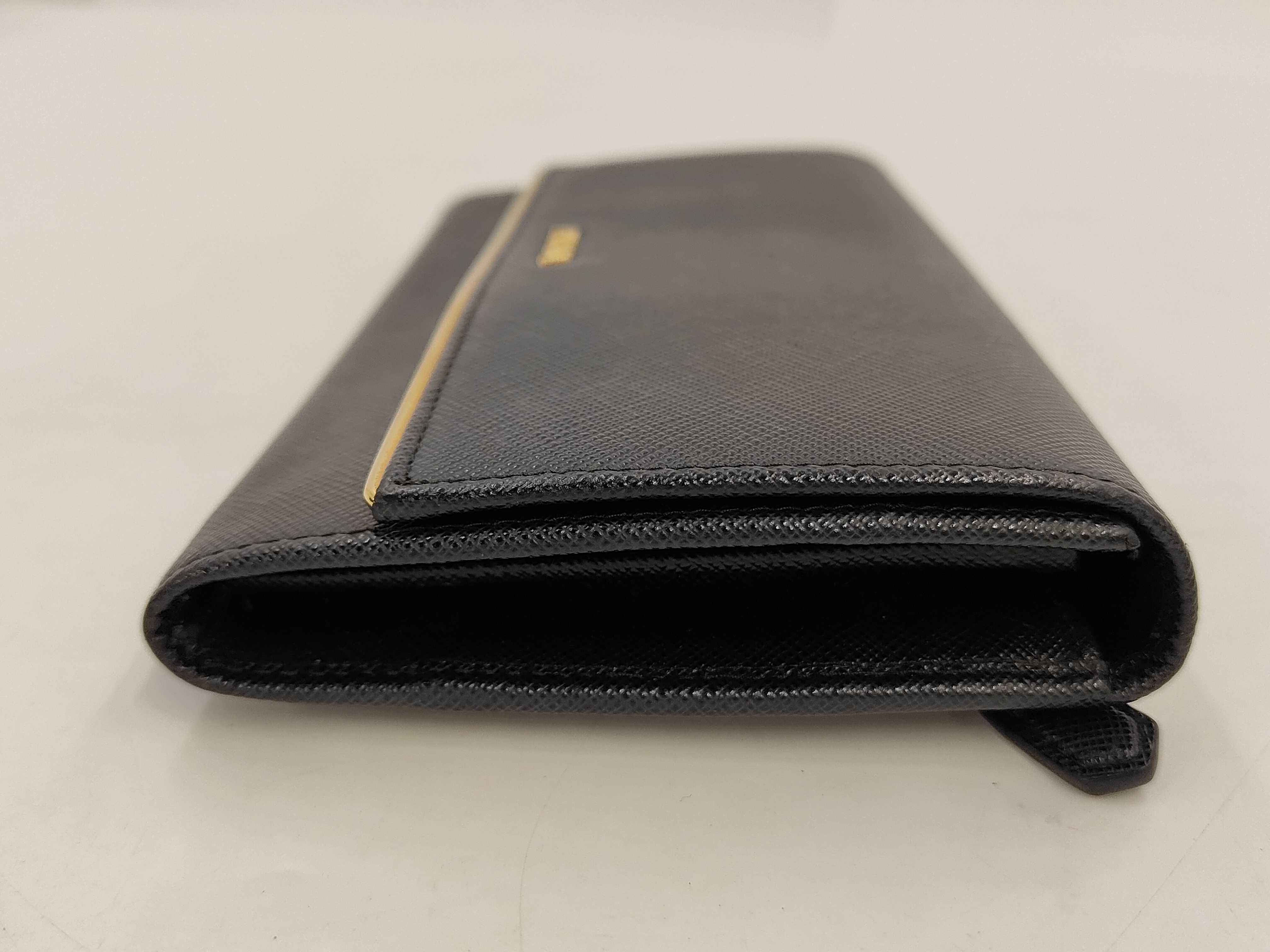 Saffiano Leather Long Wallet 2ML220 (Black) — view 4