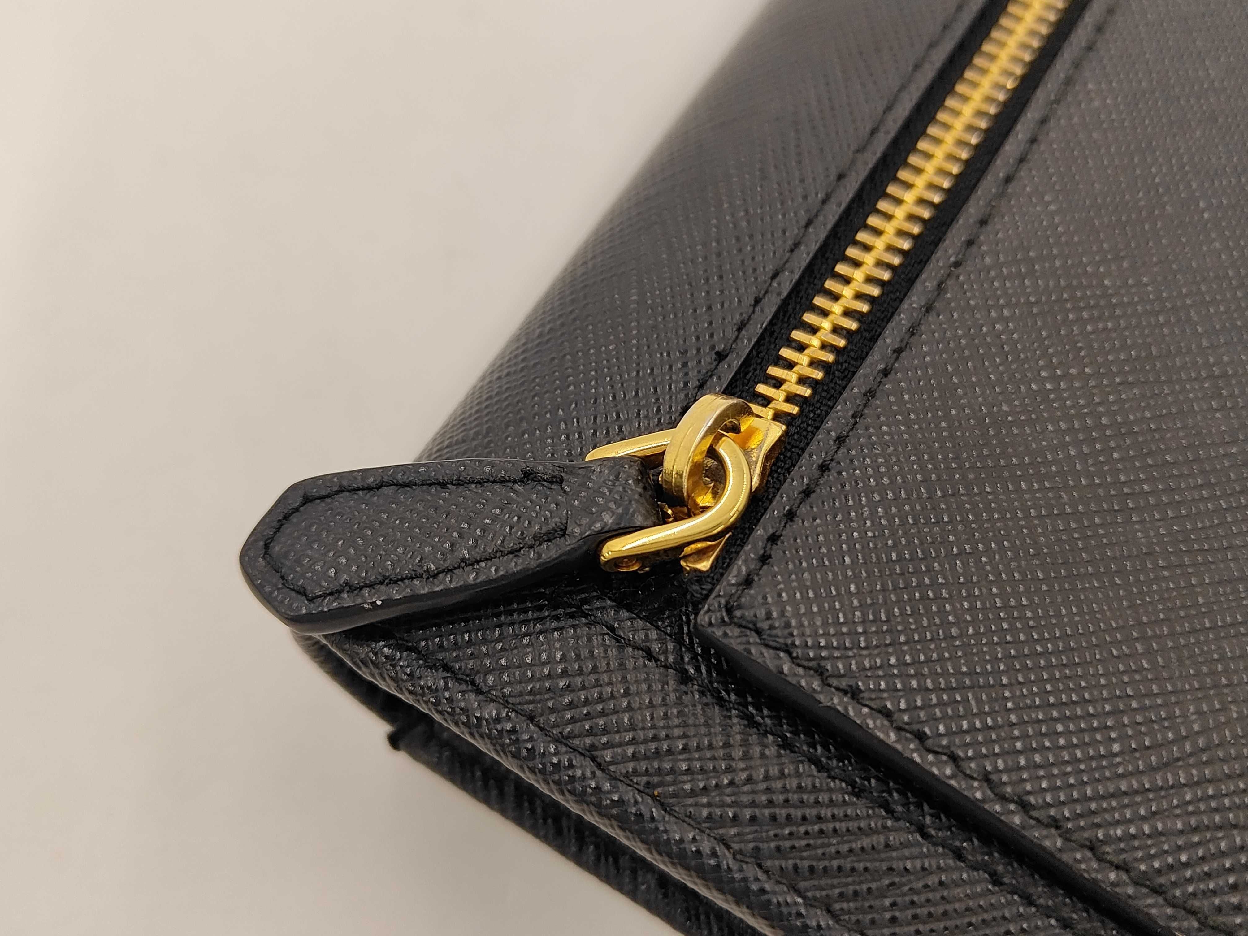 Saffiano Leather Long Wallet 2ML220 (Black) — view 7