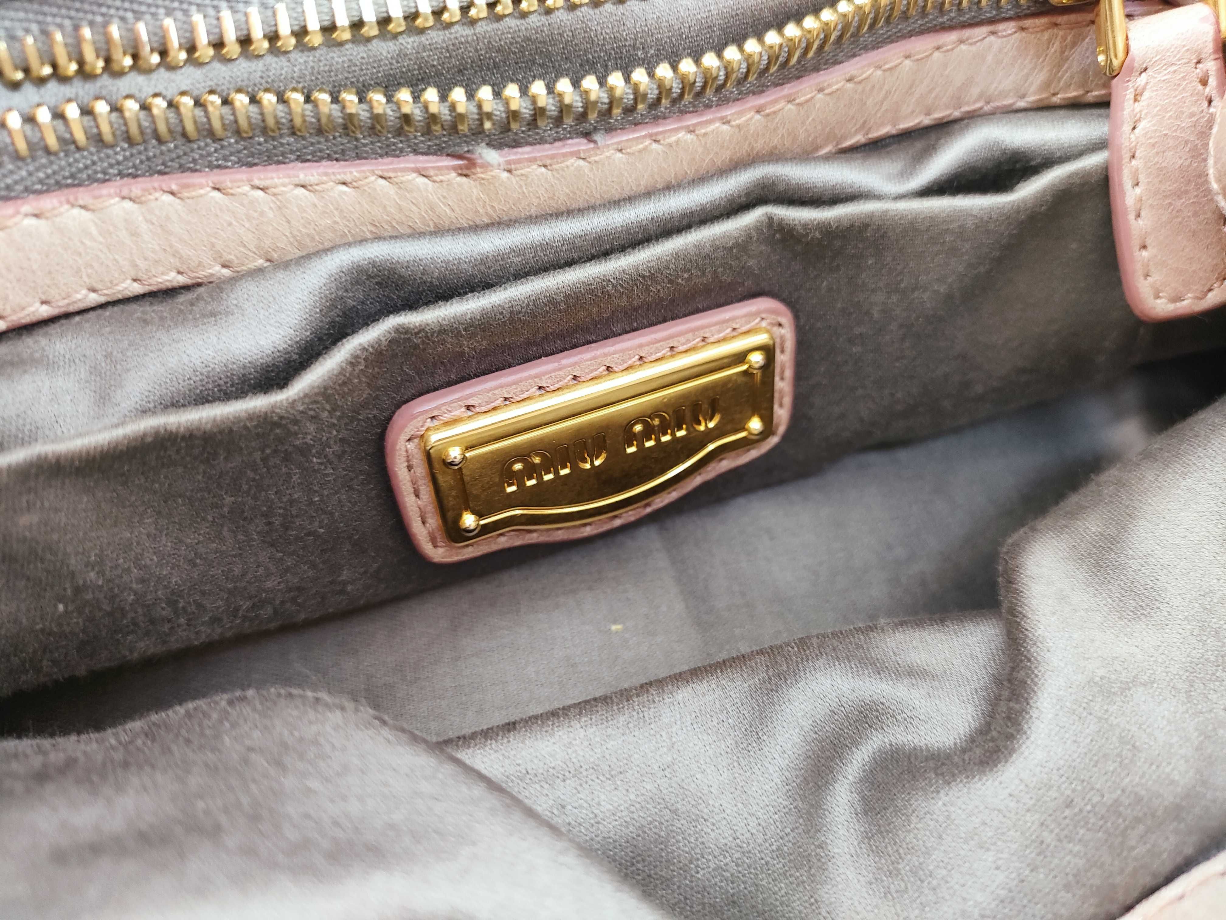 Archive 2-way Handbag/Shoulder Bag with Side Ribbon, Pink, Vitello Handbag — view 10