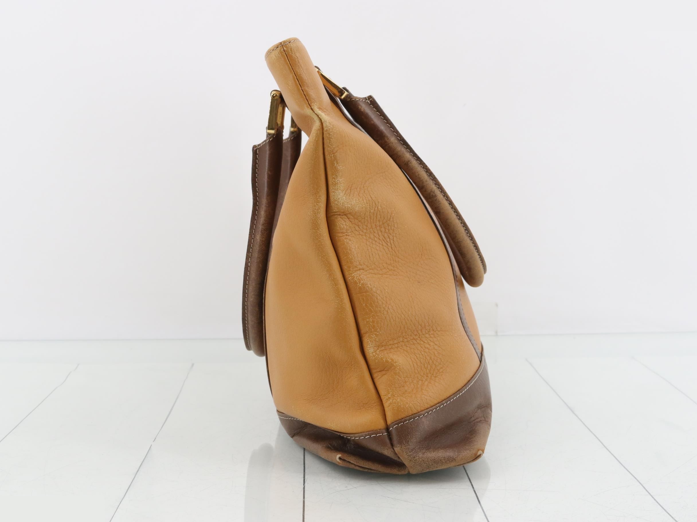 Anagram Leather Tote Bag — view 4