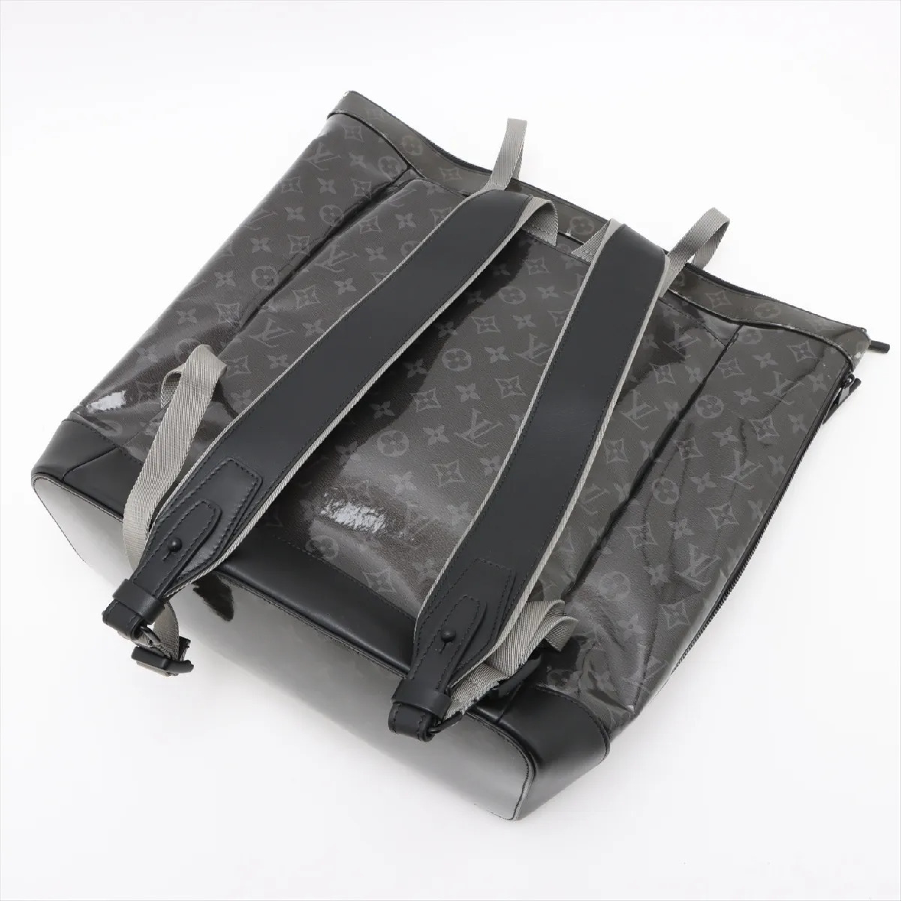 Monogram Eclipse Glaze Zipped Tote Bag M43900 NZ2128 (RFID detected) Backpack — view 3