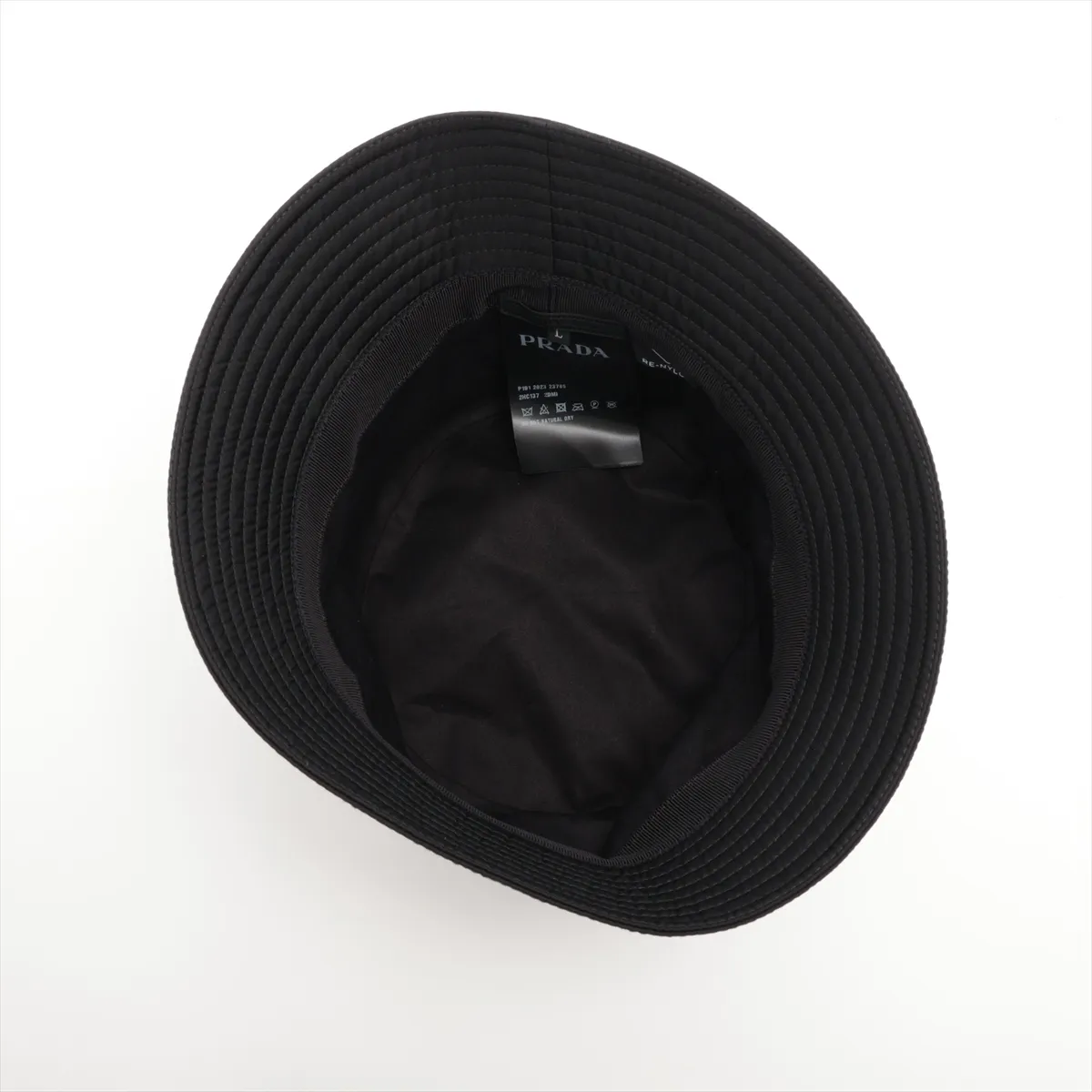 2HC137 Re Nylon Bucket Hat L Polyamide Black — view 4