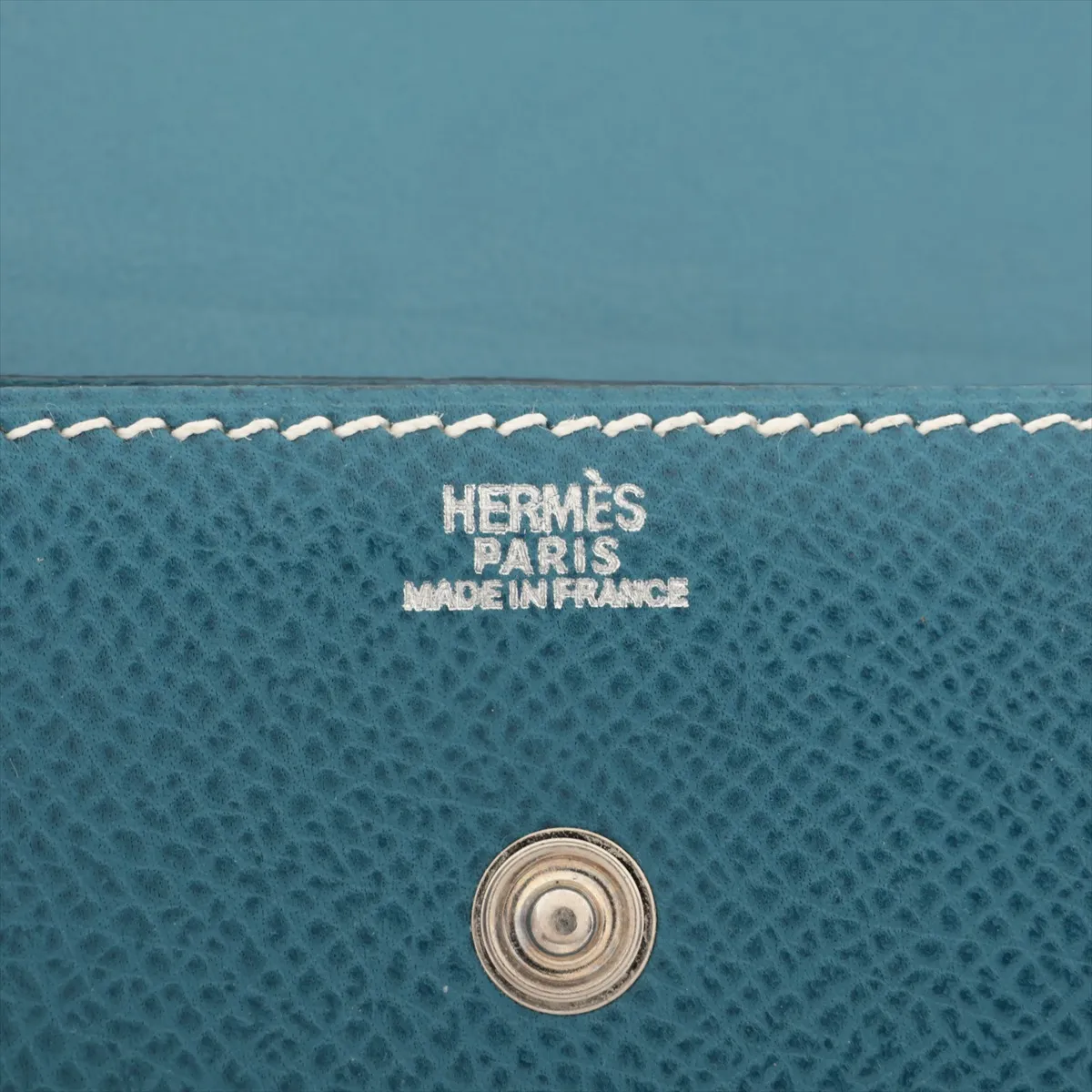 Sakura Veau Epsom Card Case, Blue, Silver Hardware G: 2003 — view 6
