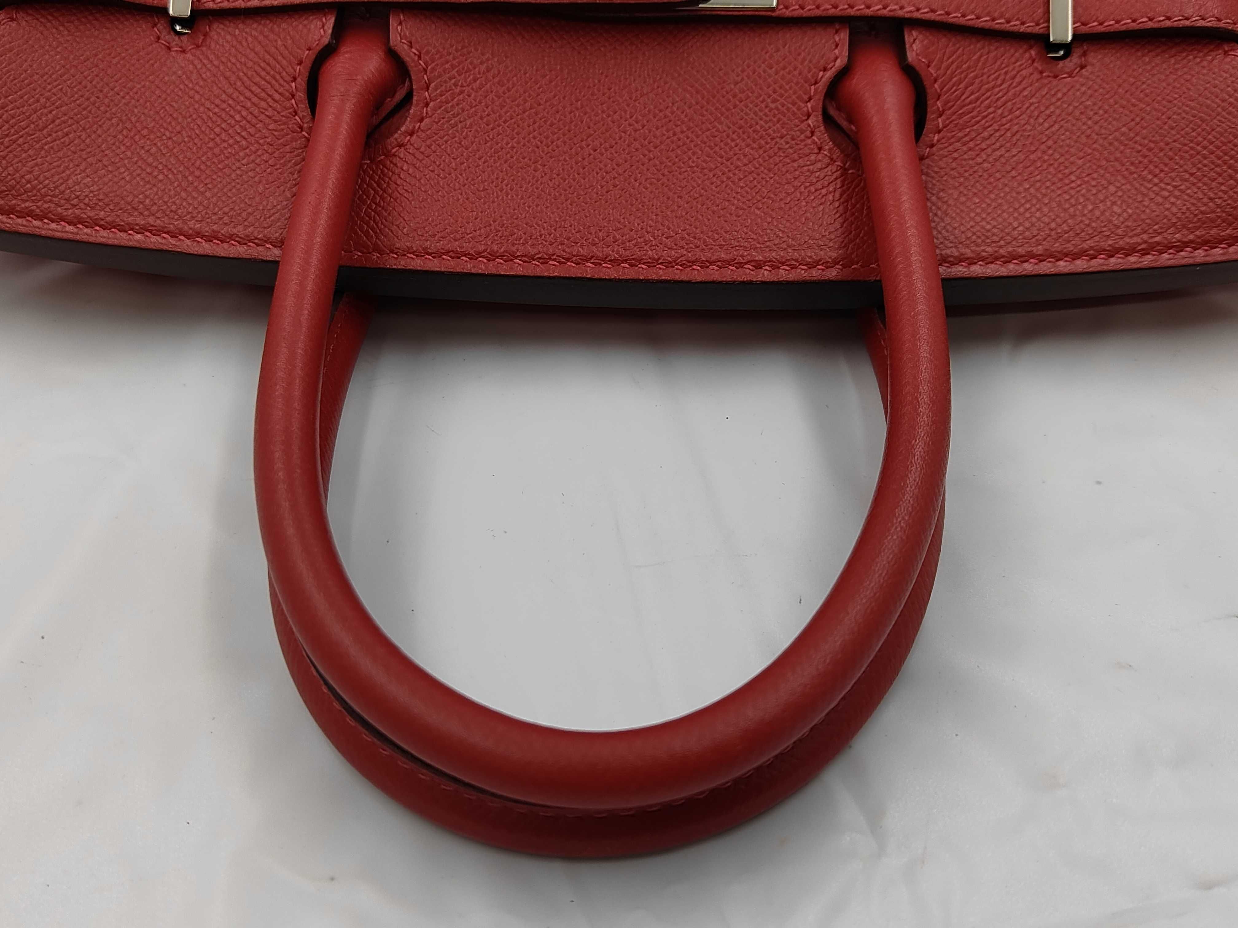 Birkin 30 Epsom leather, silver hardware, Rouge Casaque, R stamp, handbag — view 3