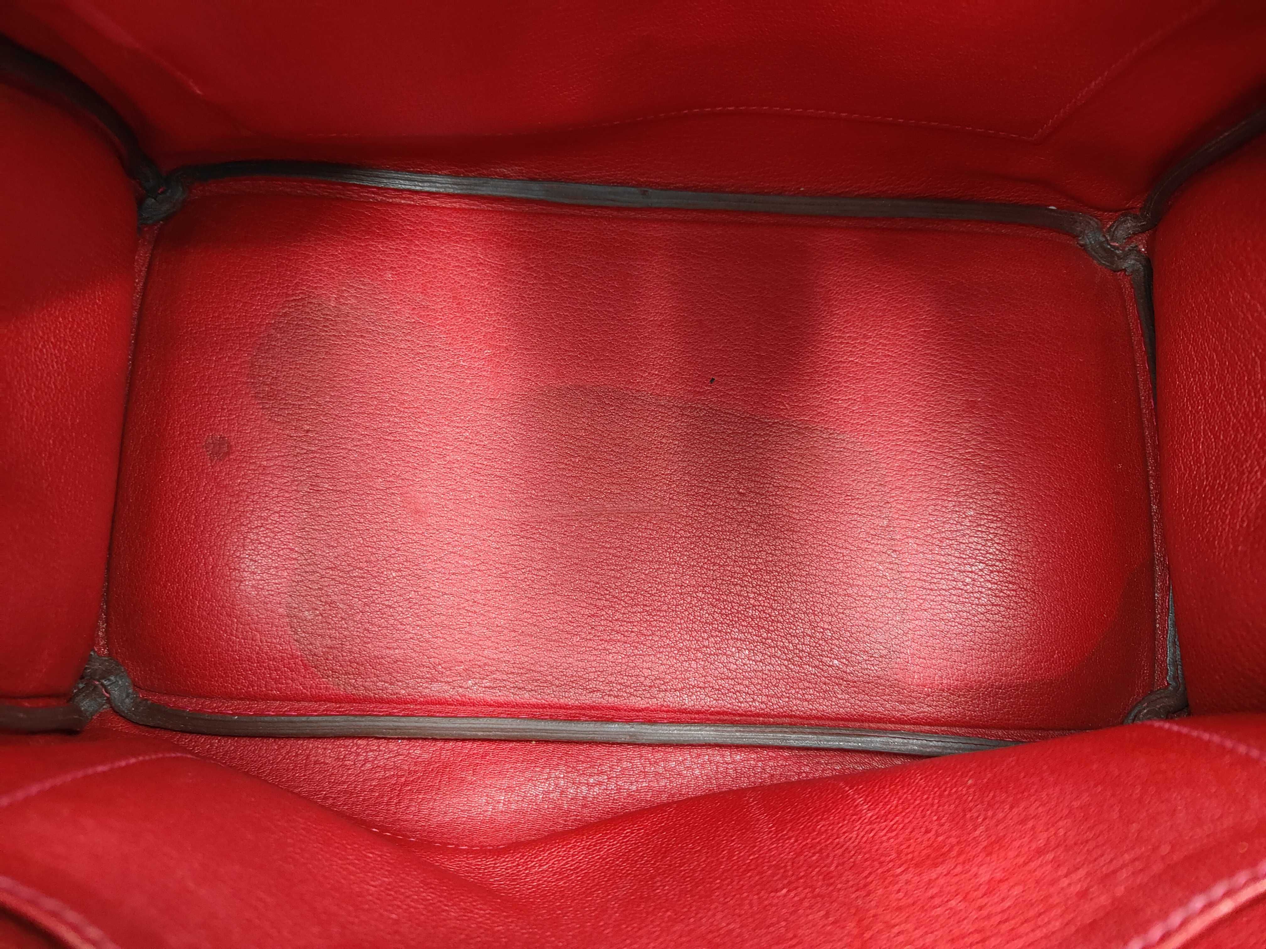 Birkin 30 Epsom leather, silver hardware, Rouge Casaque, R stamp, handbag — view 8