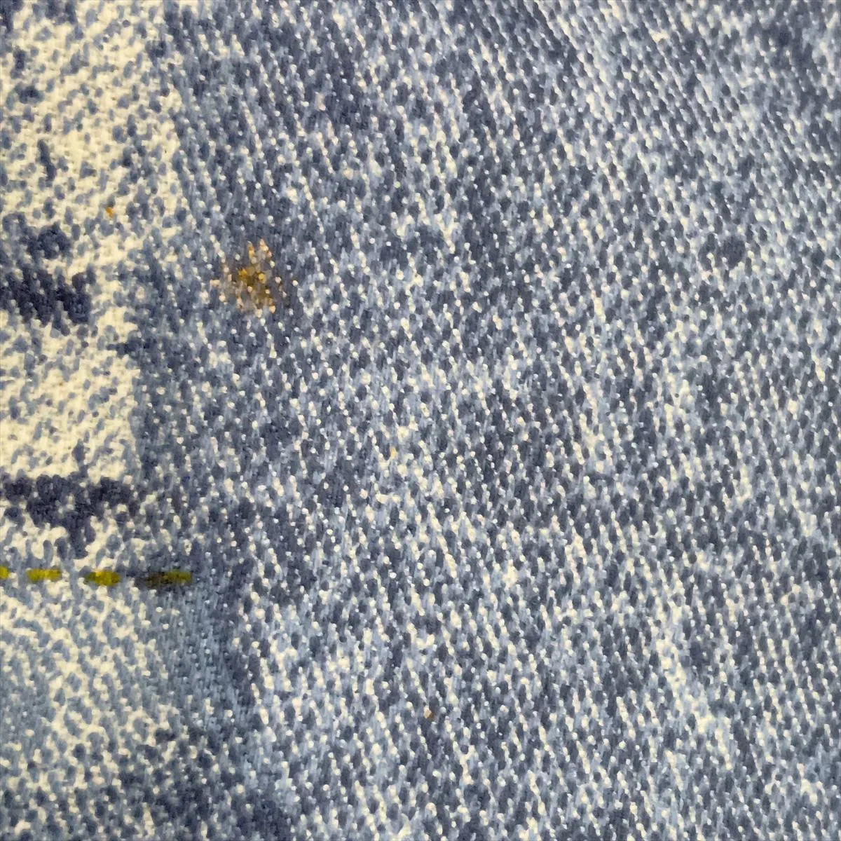 Saddle Bag Denim x Leather Handbag Blue — view 13