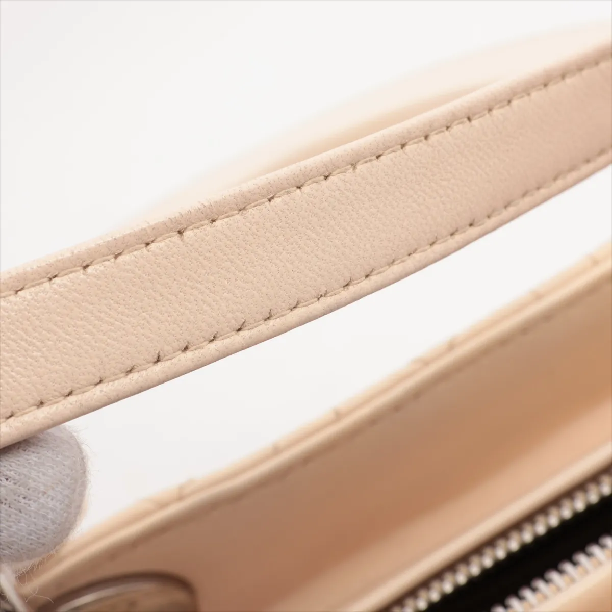 Lady Dior Cannage Large Leather 2WAY Handbag Beige — view 11