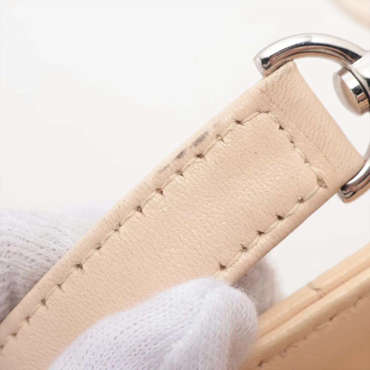 Lady Dior Cannage Large Leather 2WAY Handbag Beige — view 13