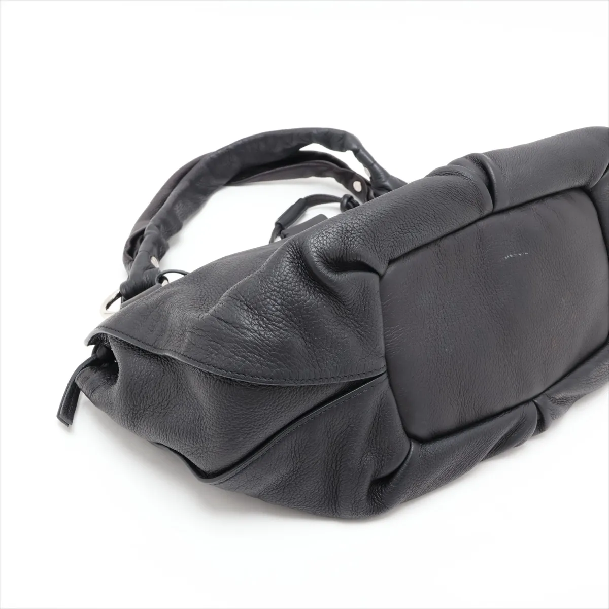 Bittersweet Leather Handbag, Black, Unsigned Guarantee Card — view 4