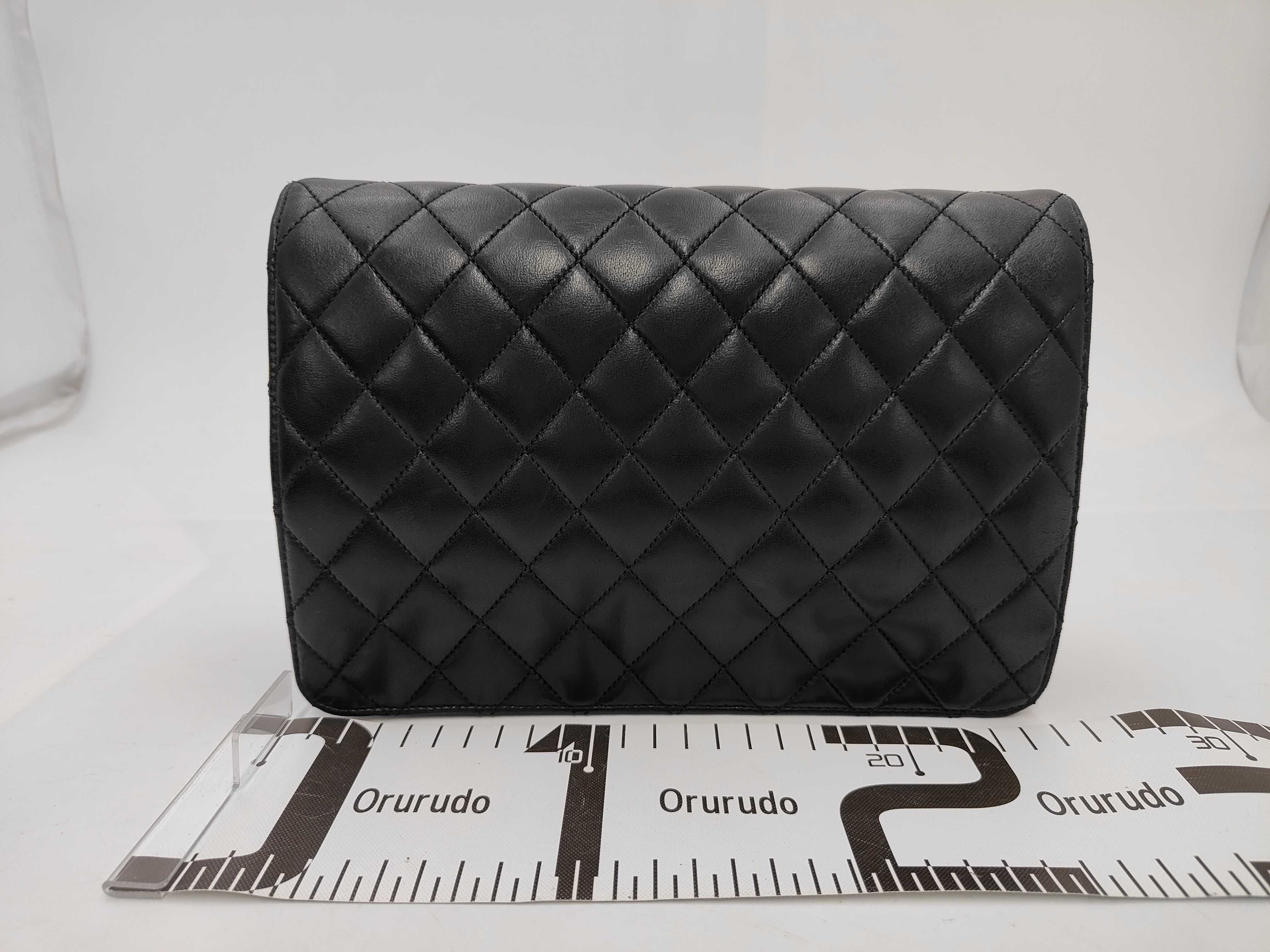 A03570 Single Flap Matelassé Shoulder Bag (Serial Number 14) Gold Hardware — view 2
