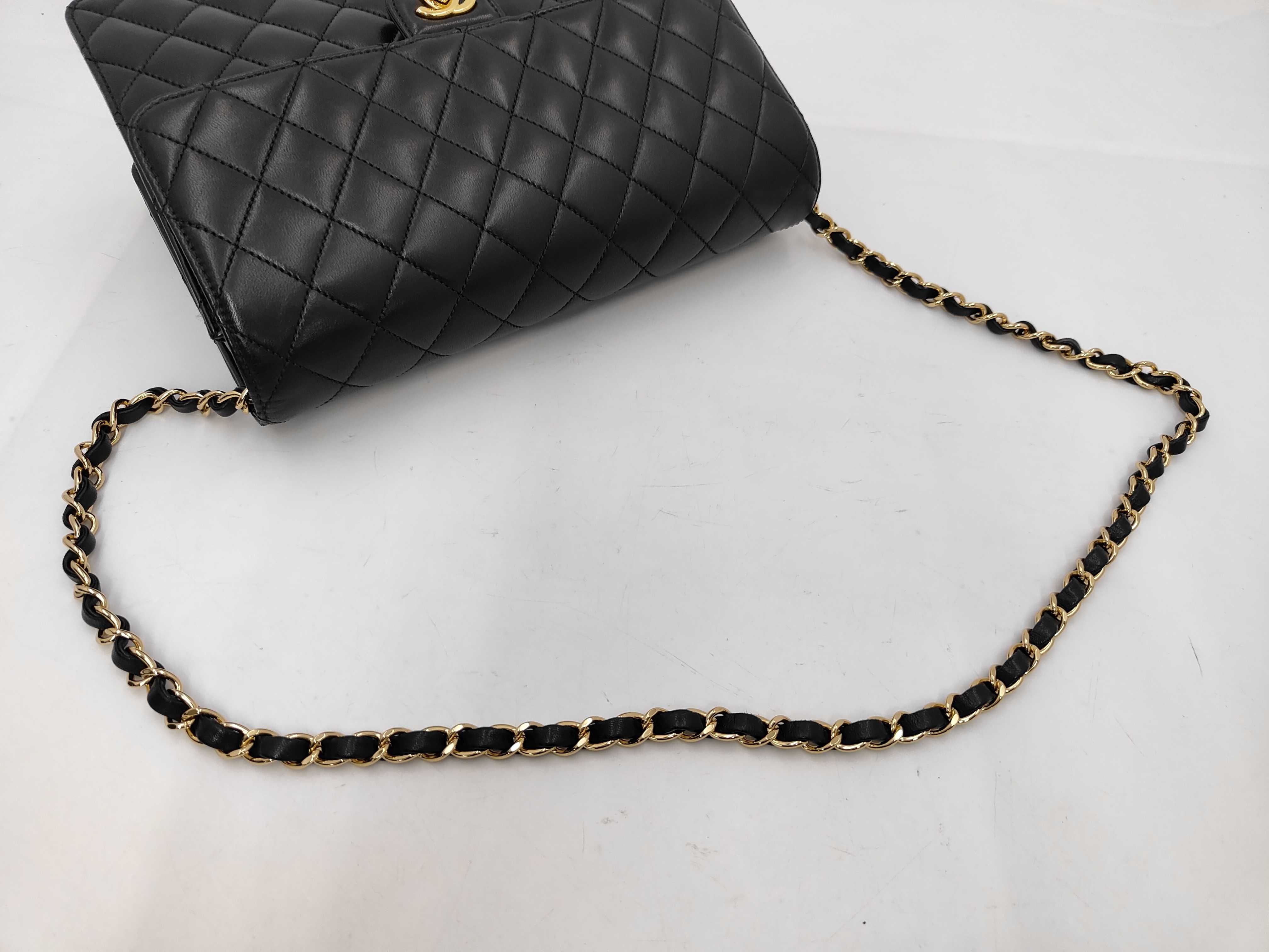 A03570 Single Flap Matelassé Shoulder Bag (Serial Number 14) Gold Hardware — view 3