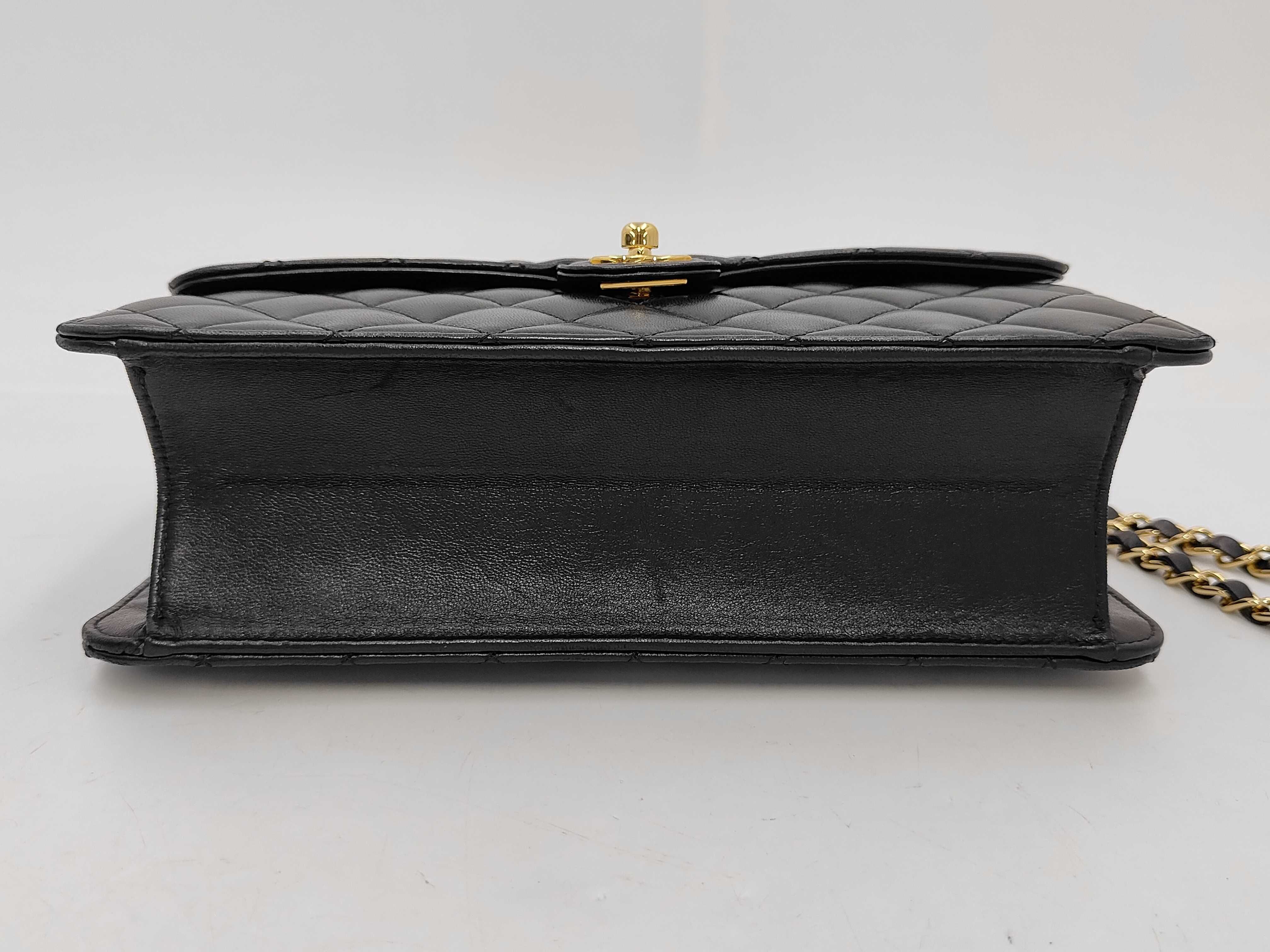 A03570 Single Flap Matelassé Shoulder Bag (Serial Number 14) Gold Hardware — view 6
